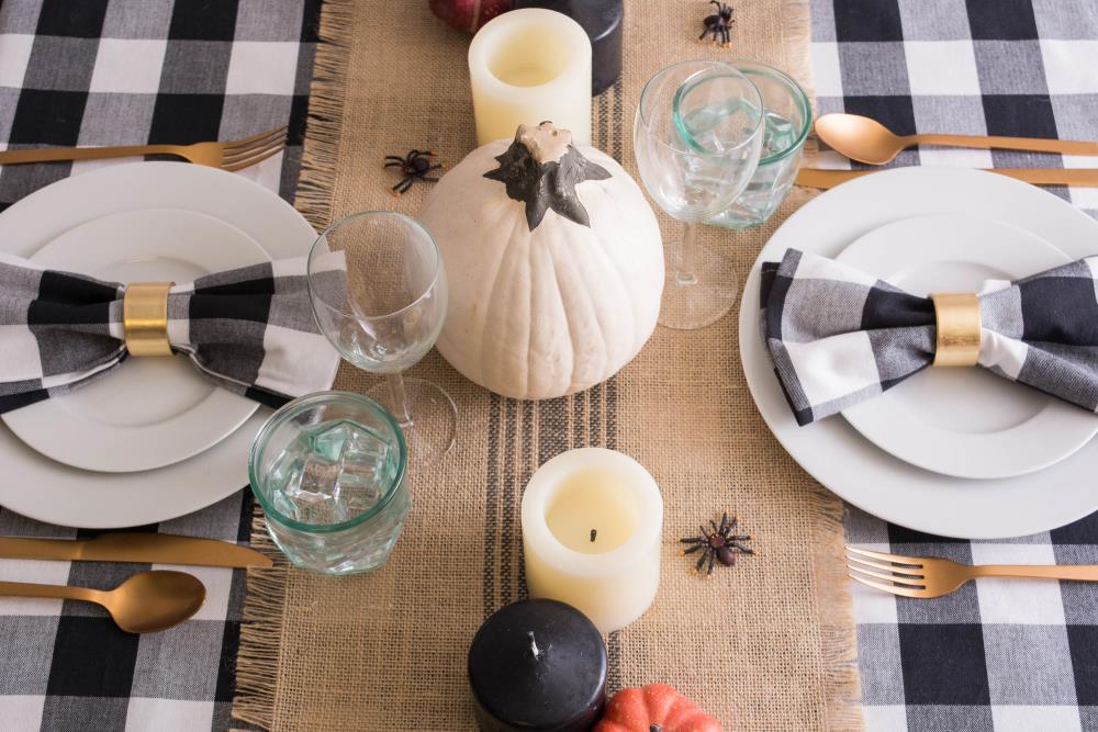 DII Center Stripe Gray Table Runner in the Serveware Accessories ...