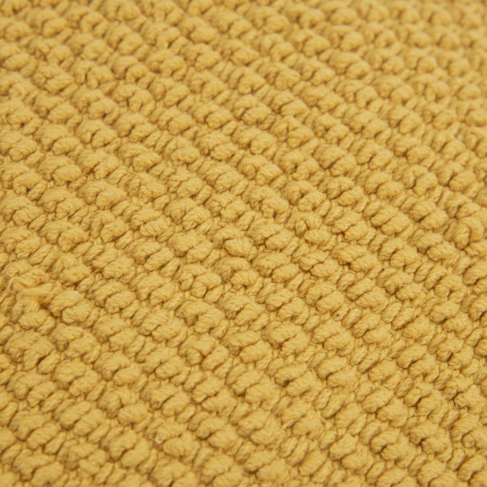 Yellow Handloom Cotton Kids Square Pillow