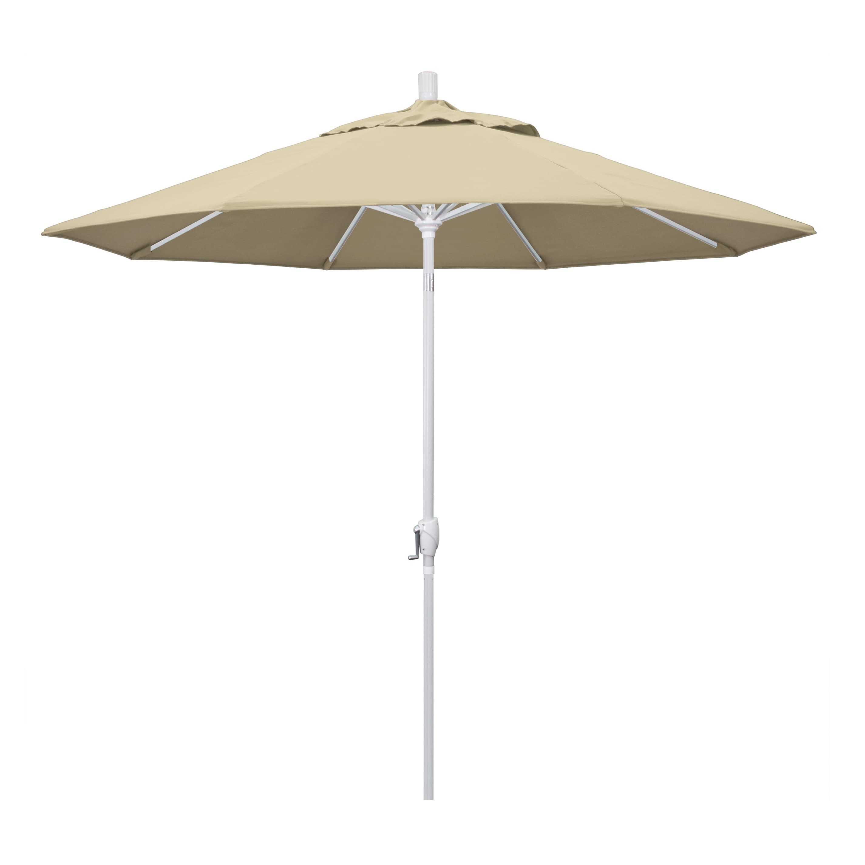 California Umbrella GSPT908170-5422 9-ft Aluminum Beige Push-button Tilt Market Patio Umbrella
