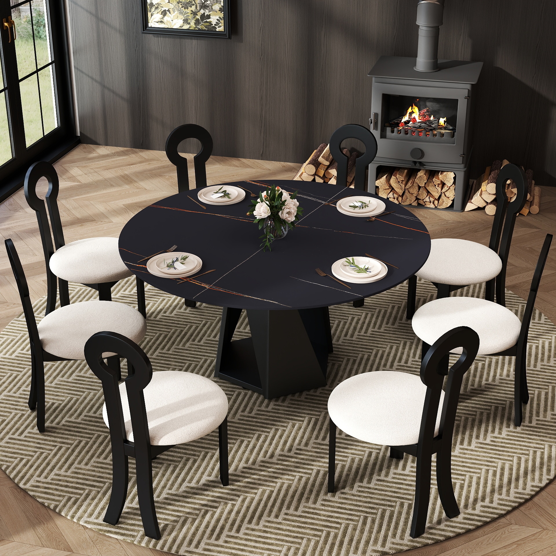 BuotiqHom DH-AT-150B-9B Dining-Tables - View #2