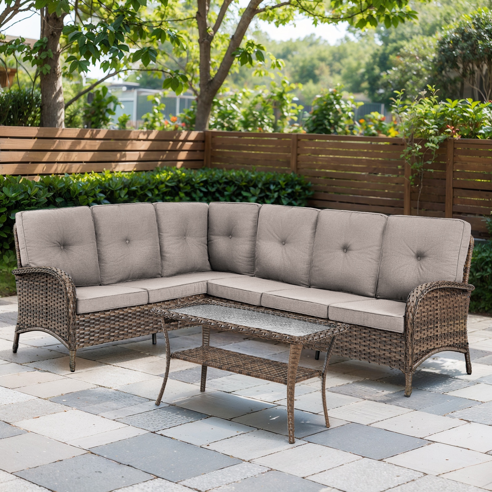 Jeehope PABR130LR50-2S Patio-Sofas-Daybeds - View #2