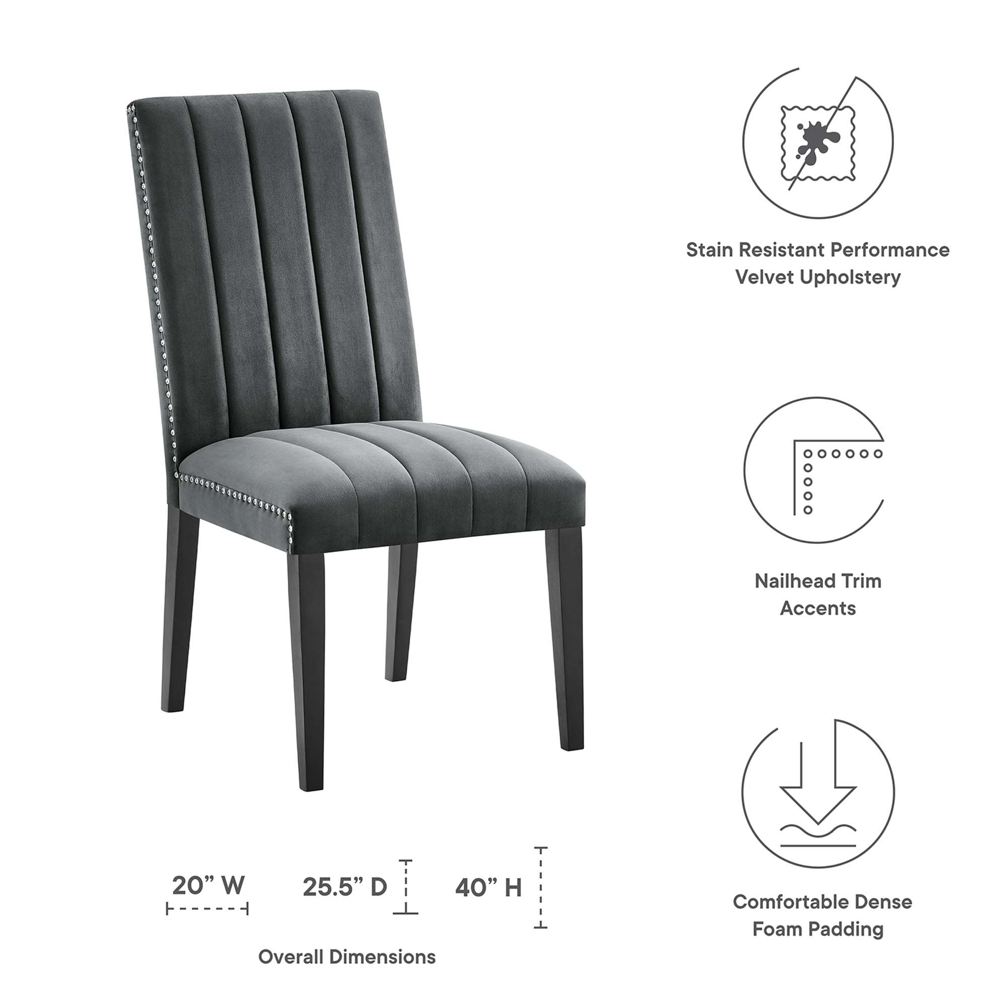 Modway EEI-5081-GRY Dining-Chairs - View #2