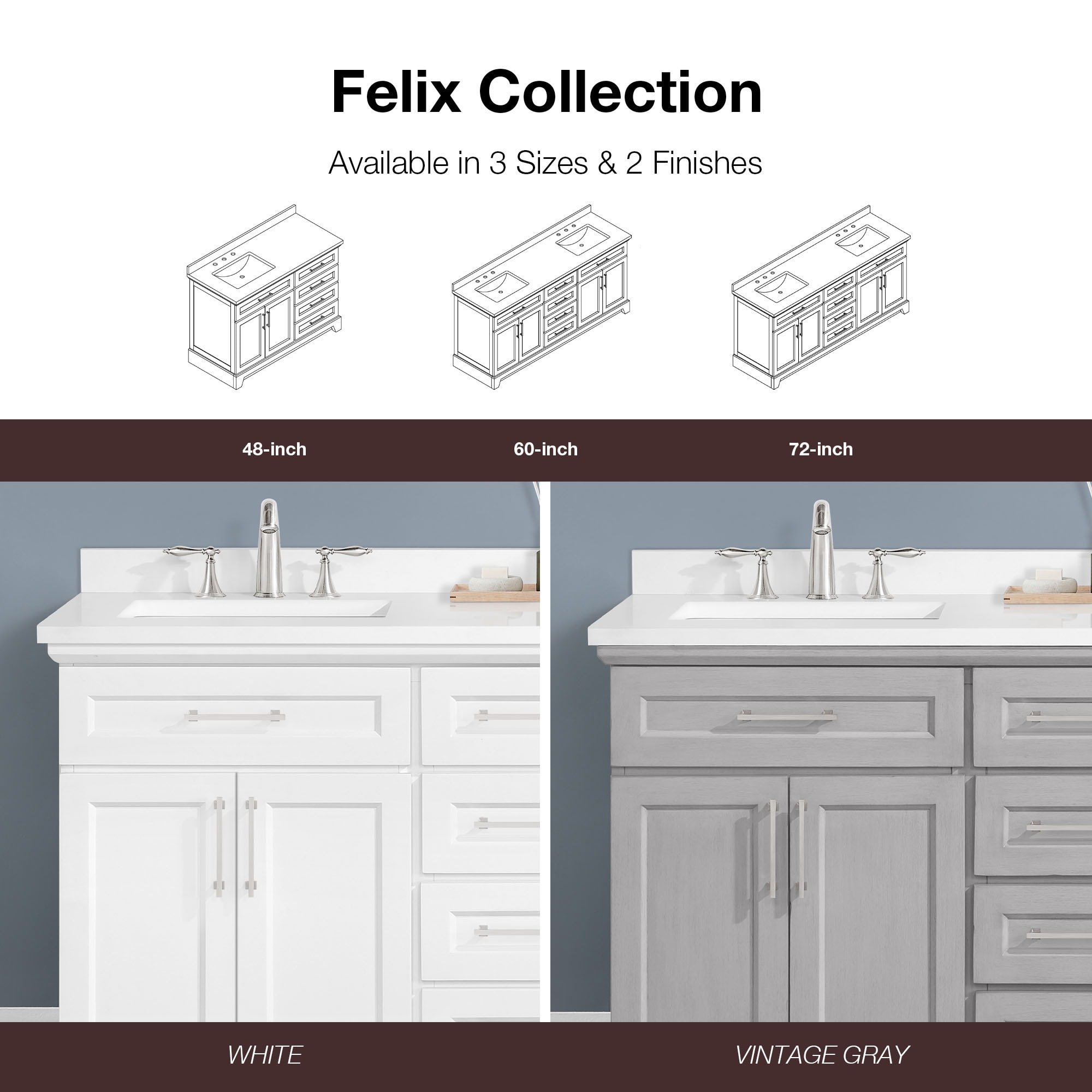 allen + roth FELIX-60W Bath-Vanity-Combo - View #13