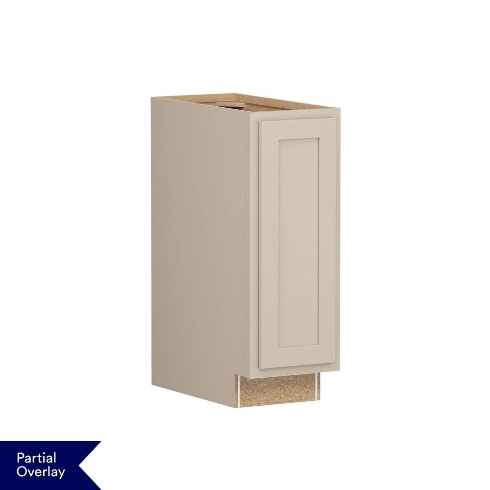 Shenandoah Breckenridge POL 12-in W x 34.5-in H x 24-in D Oat Painted Base Fully Assembled Cabinet Recessed Panel Shaker