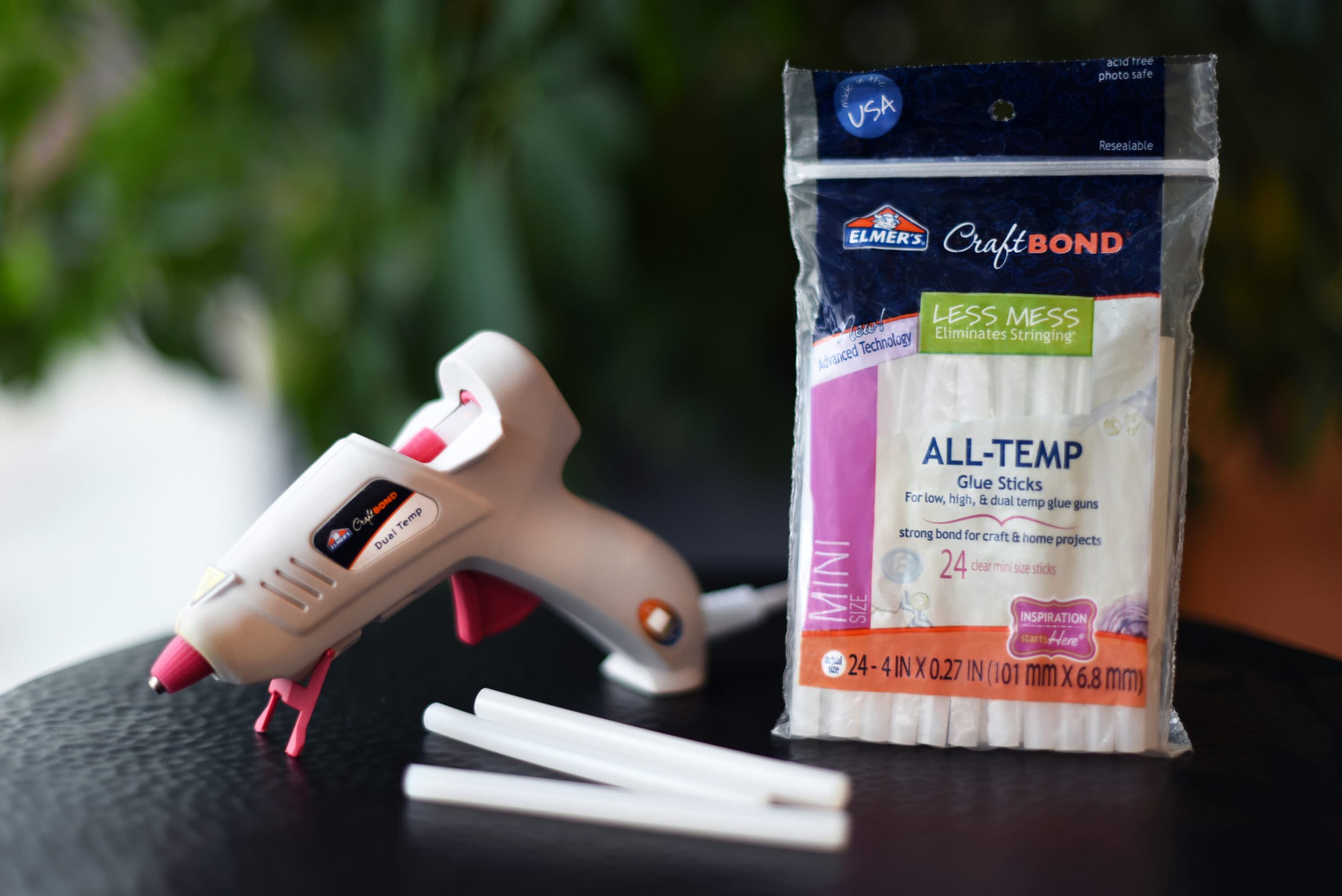 Elmer's Craft Bond Glue Sticks, All-Temp, Clear, Mini Size - 10 glue sticks