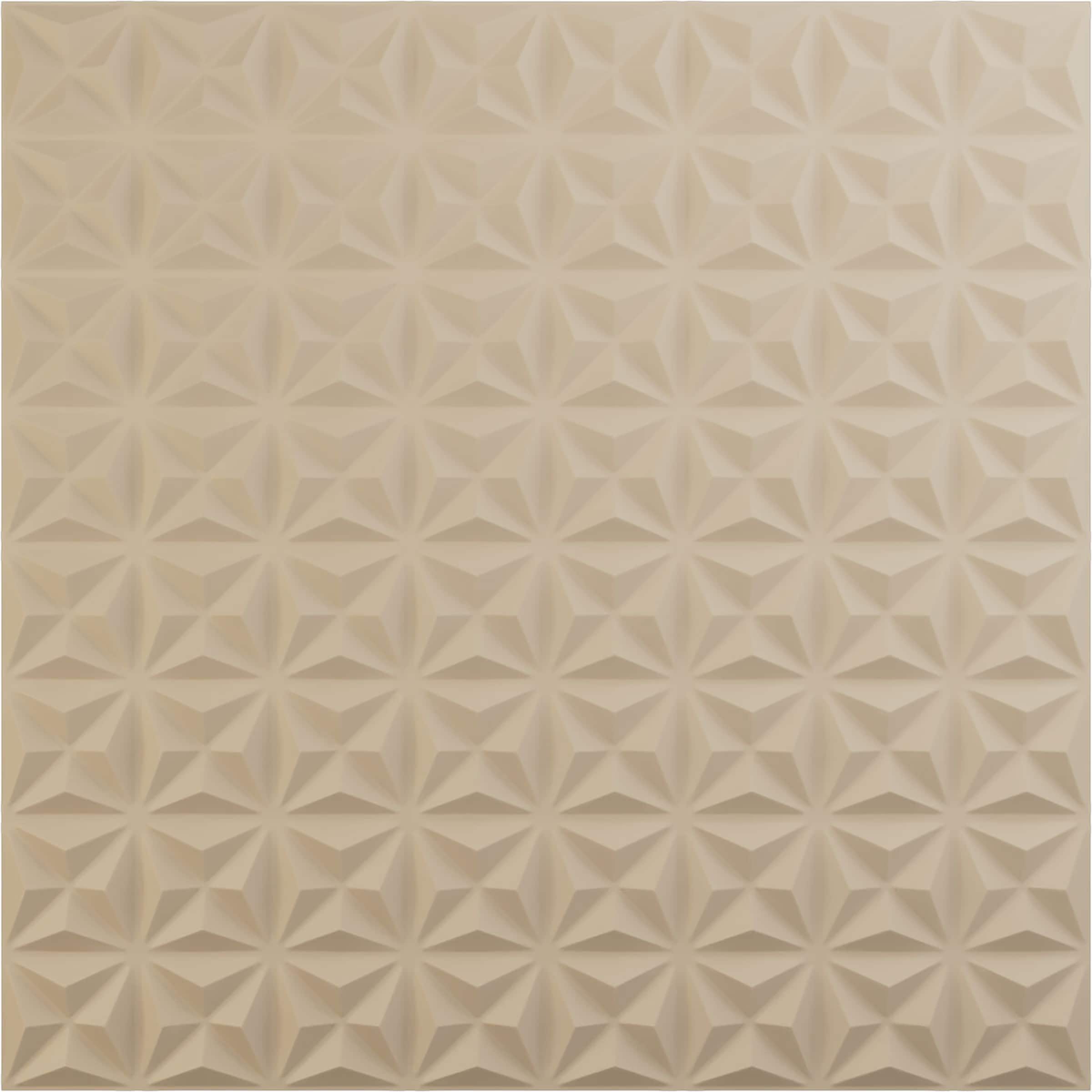 Ekena Millwork WP20X20CIGBE-CASE-12 19-5/8-in x 19-5/8-in Embossed Paintable/Stainable Brown/Tan PVC Wall Panel ( 12 -Pack, Covers 32.04-sq ft )