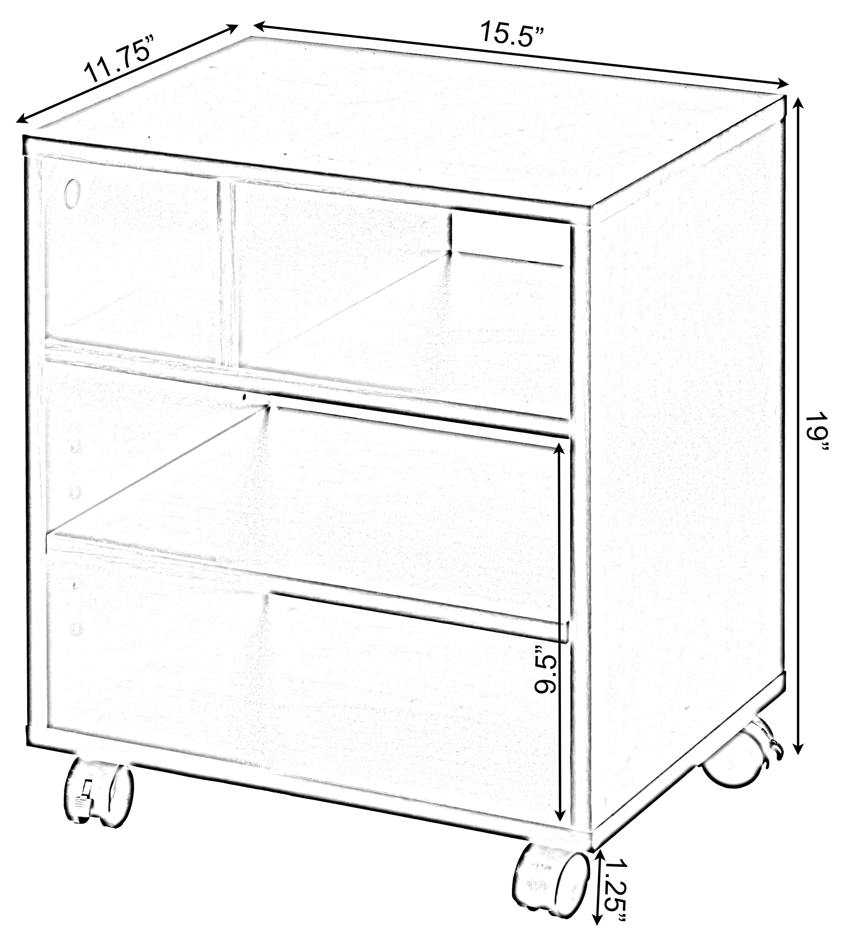Basicwise QI003730.WT Office-Carts - View #6