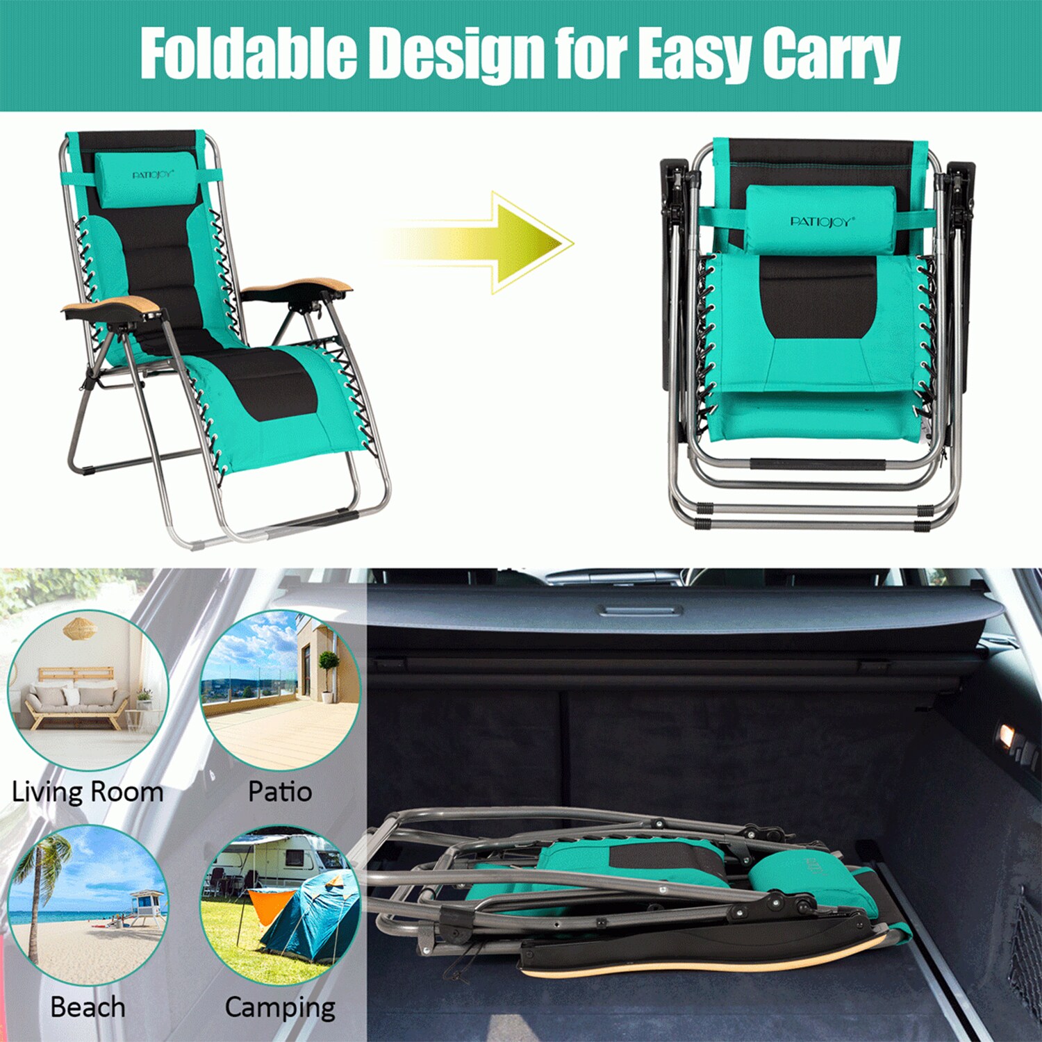 Forclover HYFE-70333OR Patio-Chairs - View #3