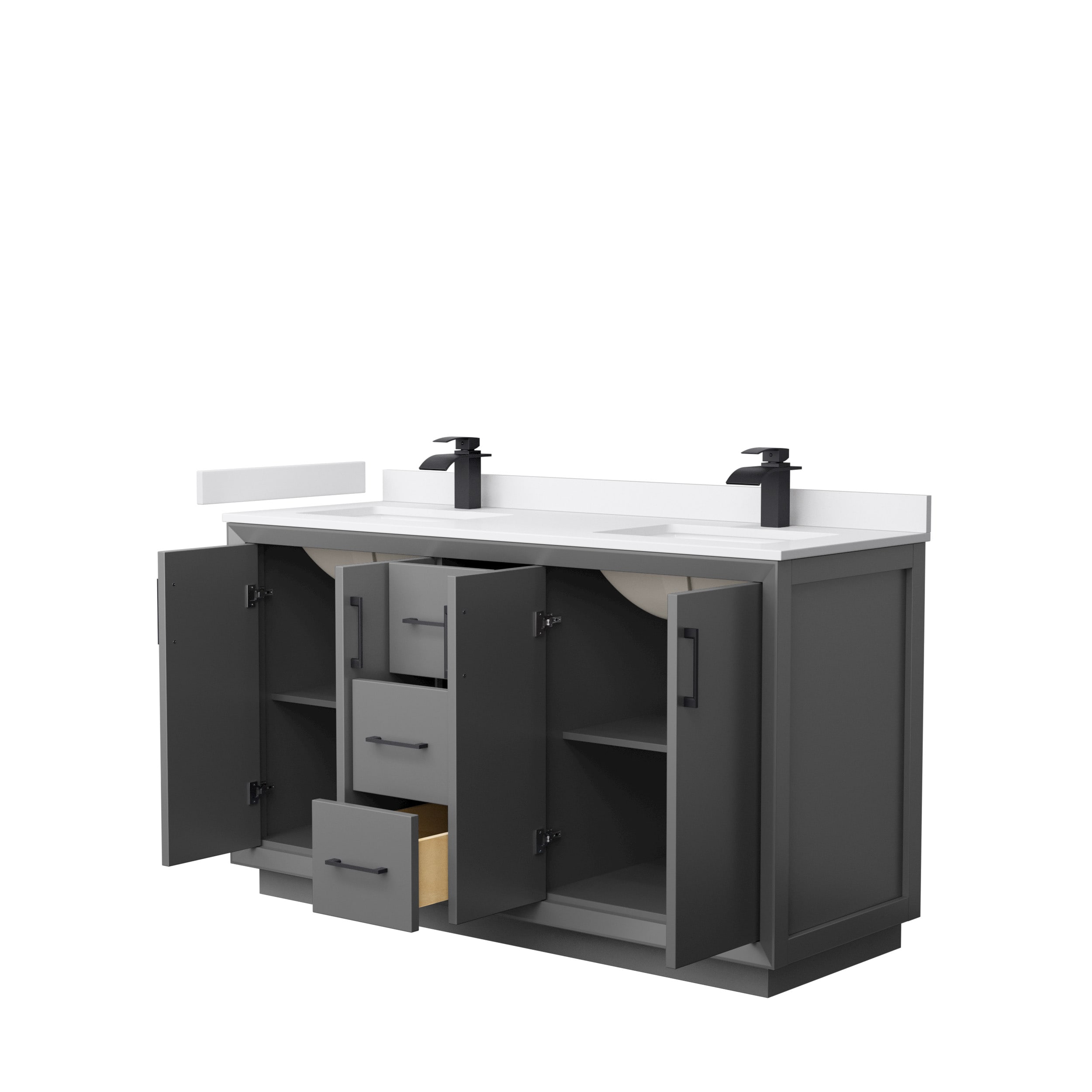 Wyndham Collection WCF414160DGBWCUNSMXX Bath-Vanity-Combo - View #2