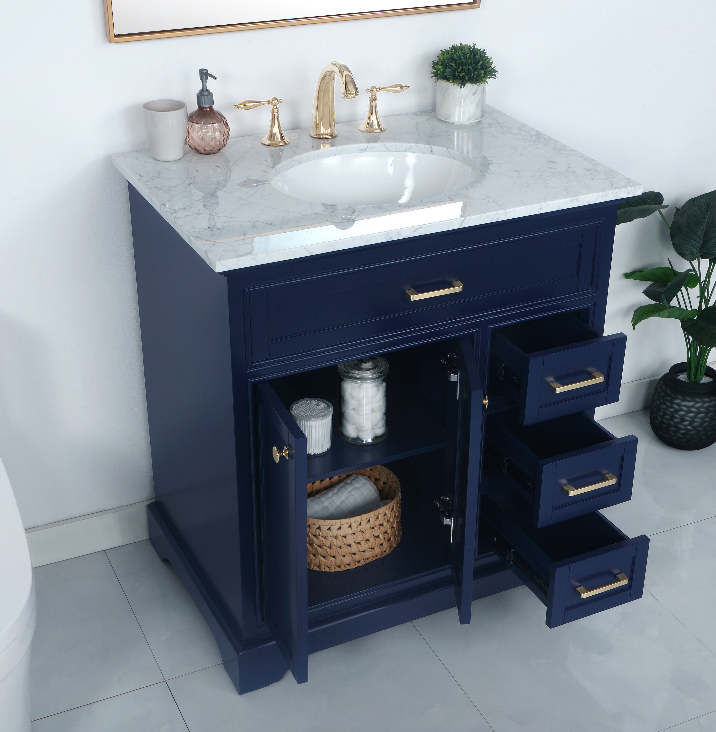Elegant Decor HF45096BL Bath-Vanity-Combo - View #5