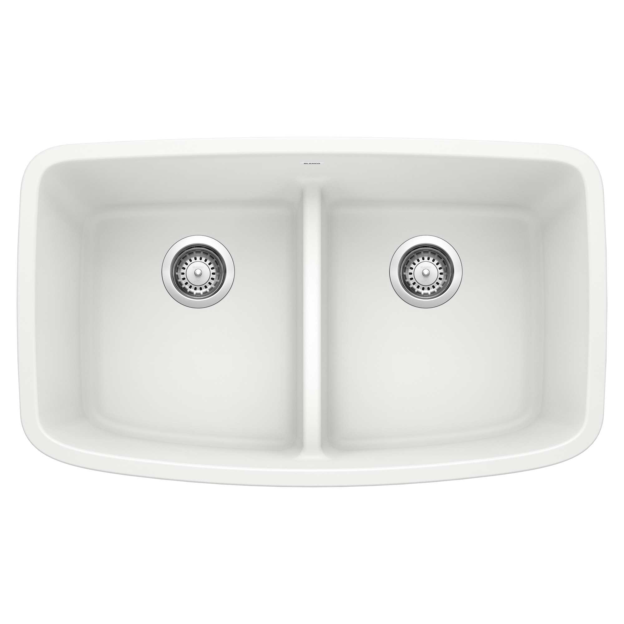 BLANCO 442199 Valea Silgranit Undermount 32-in x 19-in Granite Double equal bowl Kitchen Sink