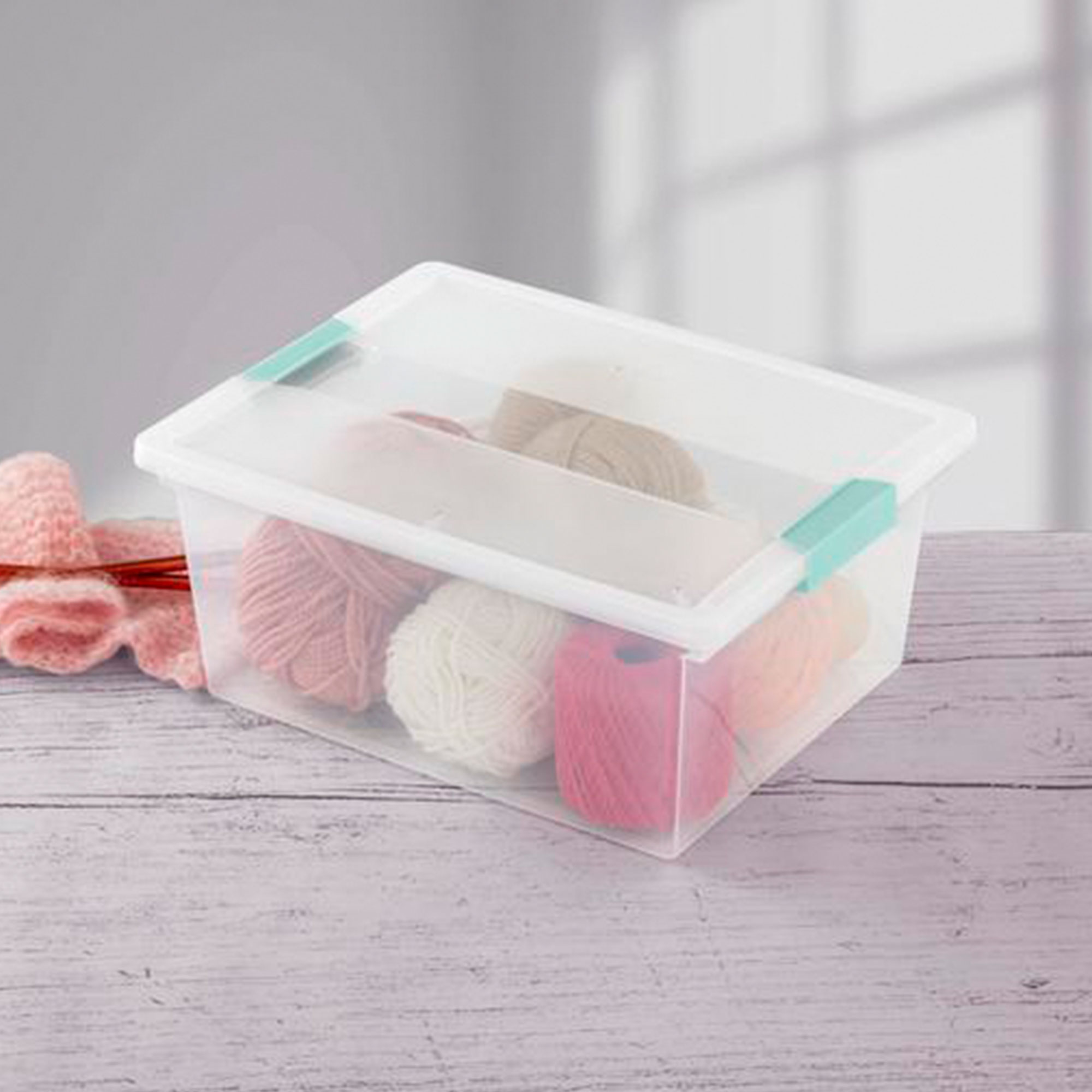 Sterilite Latched Storage Box, Pink, 66-Qt., Must Order in