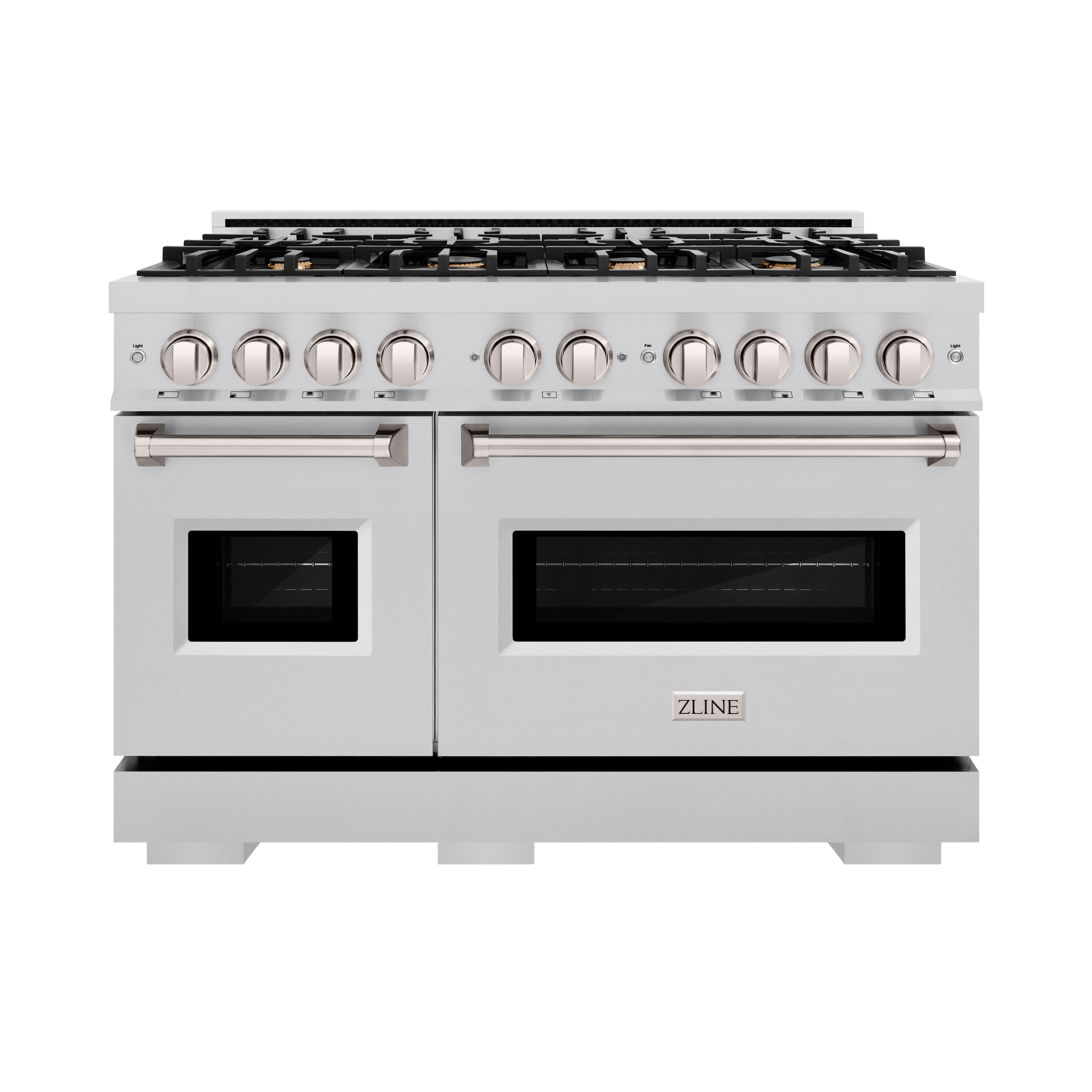 ZLINE KITCHEN & BATH CGR-BR-48 Classic 48-in 8 burners 4.2-cu ft / 2.5-cu ft Convection Oven Freestanding Liquid Propane Double Oven Gas Range ( Stainless Steel w/Brass Burners )