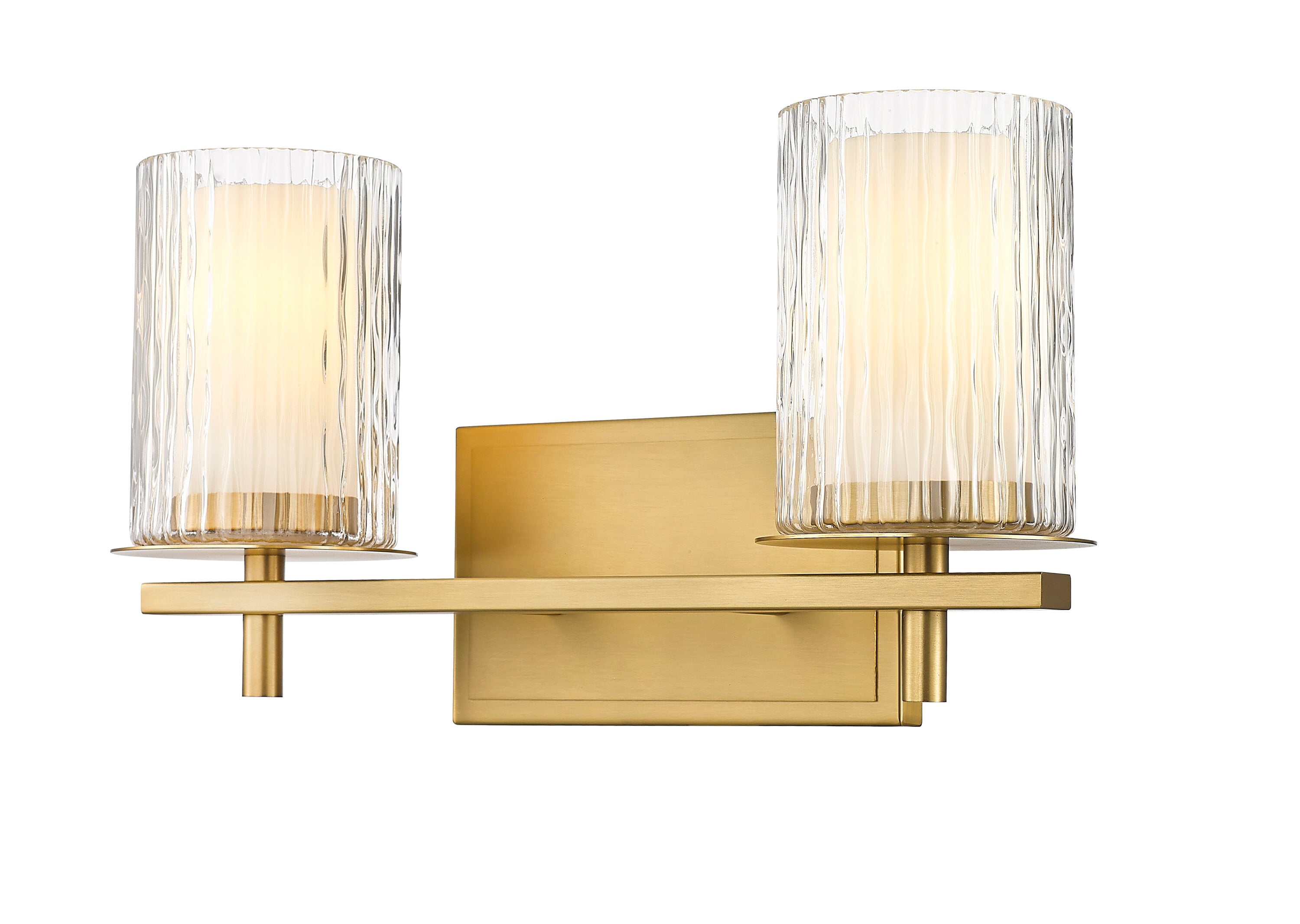 Z-Lite 1949-2V-MGLD Grayson 16-in 2 -Light Polished Gold Transitional Vanity light