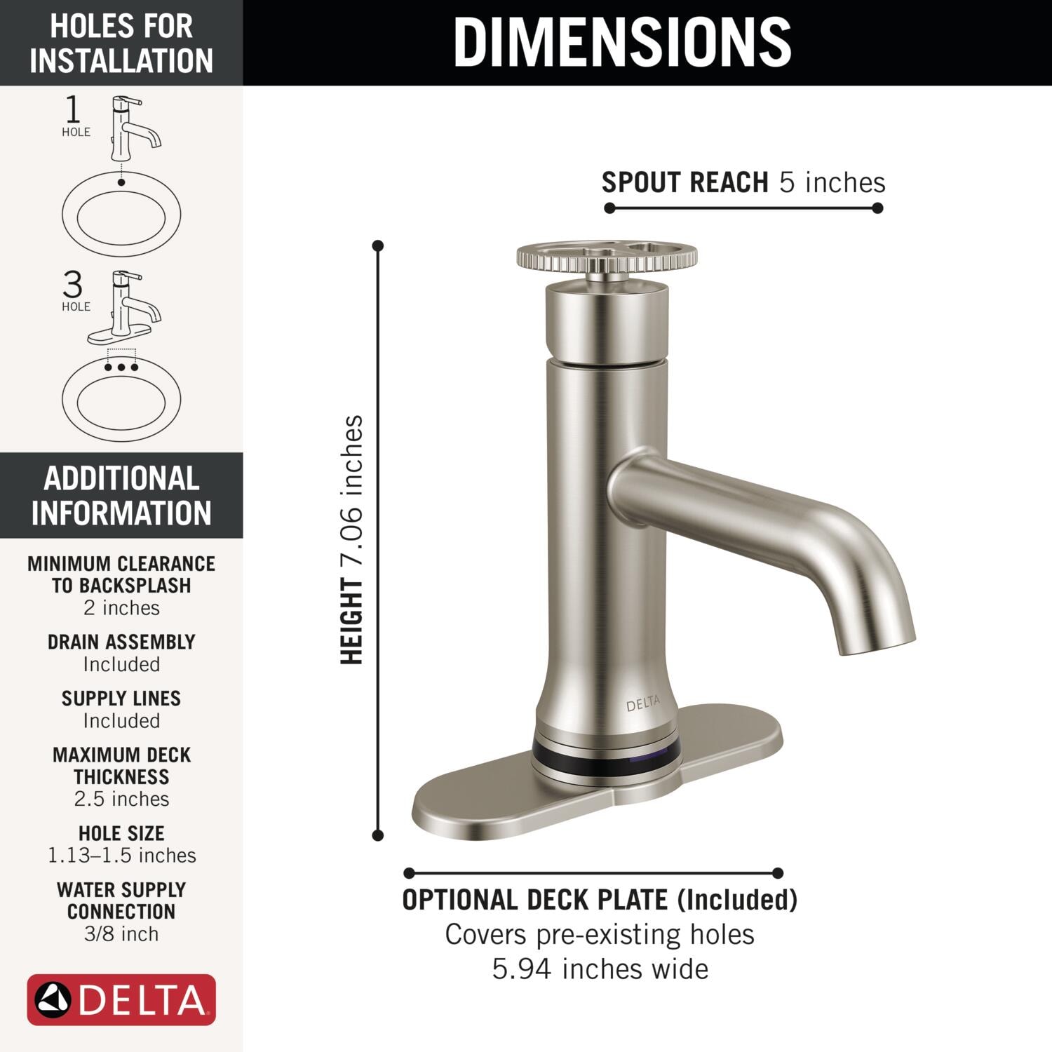 Delta 558T-SSMPU-DST Lavatory-Faucets - View #5