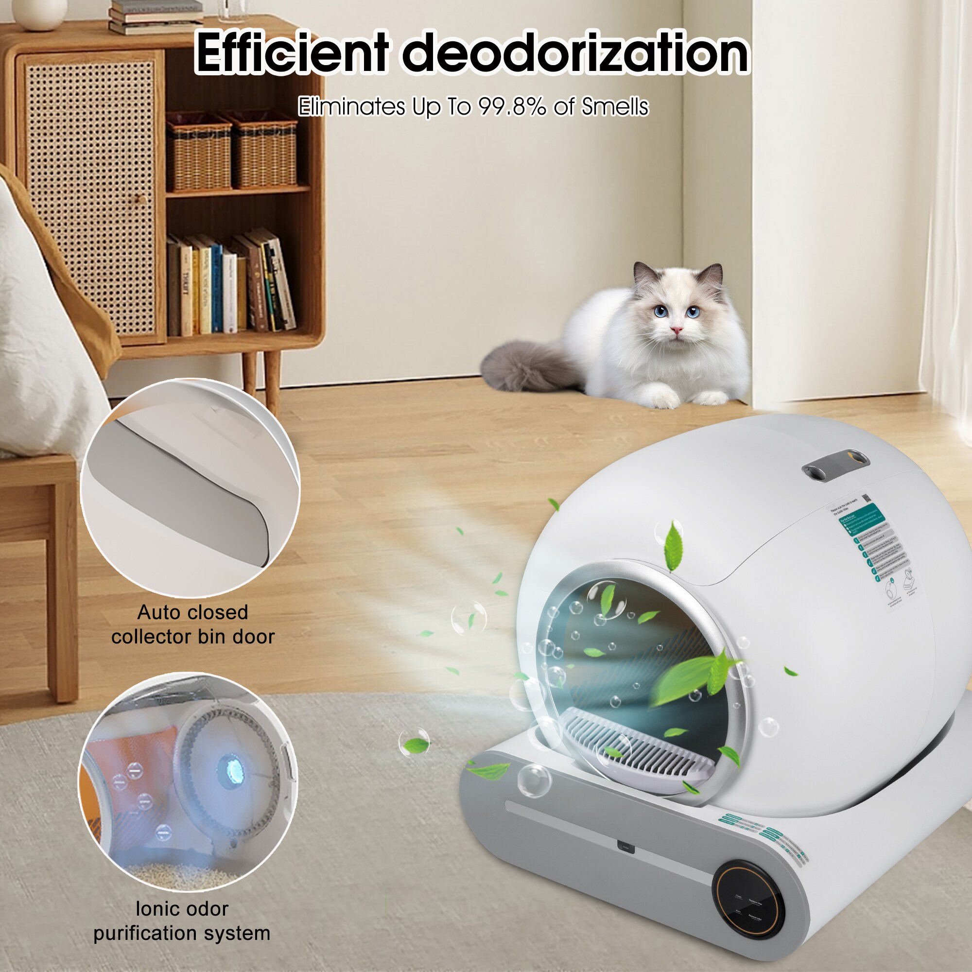 Siavonce XHGRT3A Cat-Litter-Box - View #3