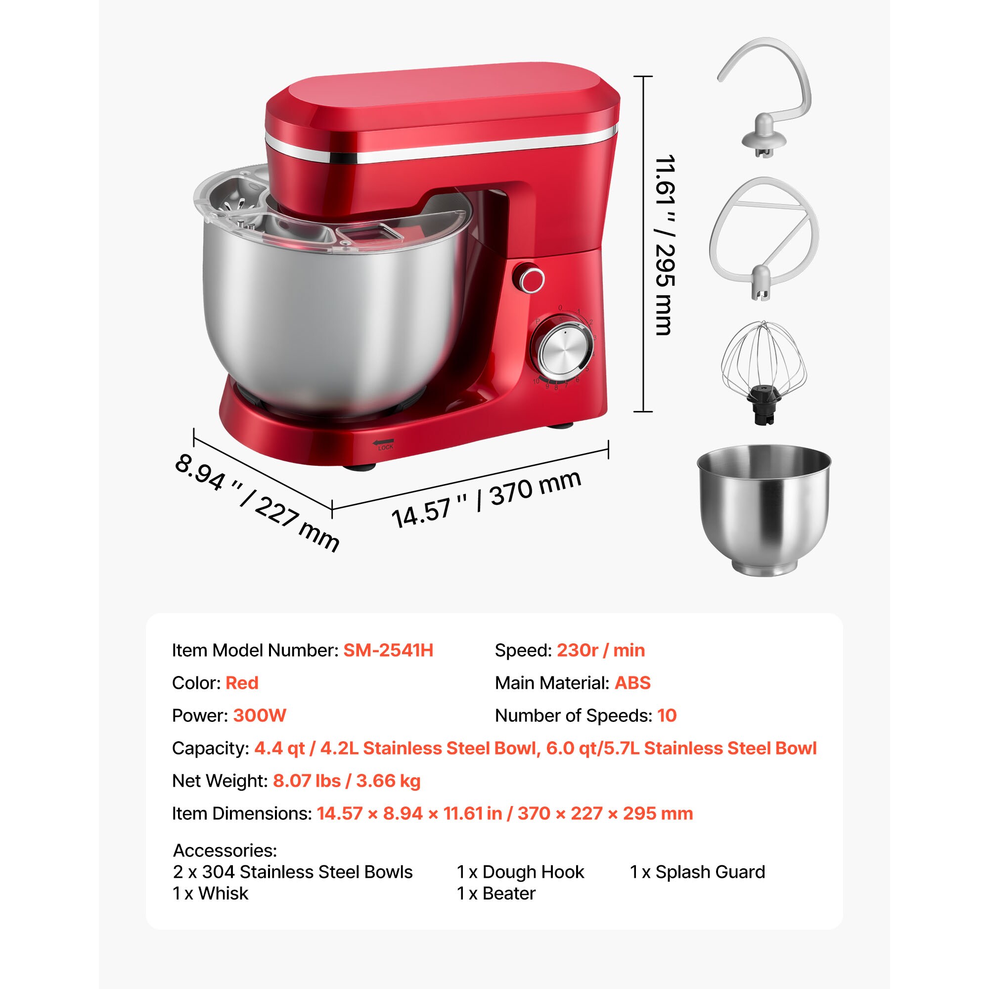 VEVOR CJBTMSJBJWDS2K33Q1V1 Stand-Mixers - View #8