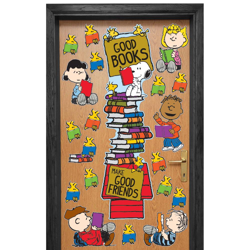 Eureka Peanuts Reading All In One Door Decor Kit 32 Per Set 3 Sets In The Classroom 4304