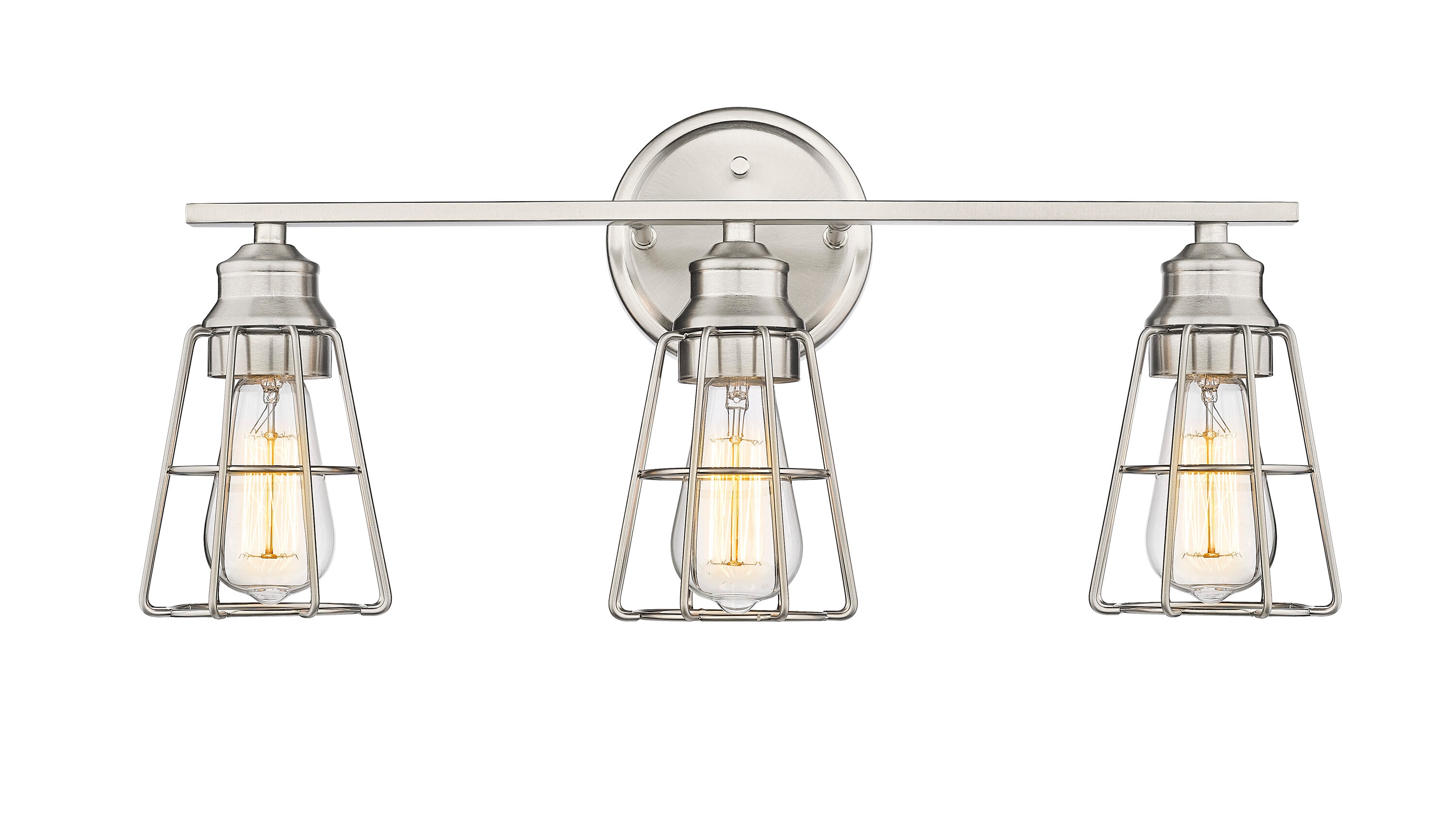 Millennium Lighting 3383-BN Vanity light 23-in 3 -Light Brushed Nickel Transitional Vanity light