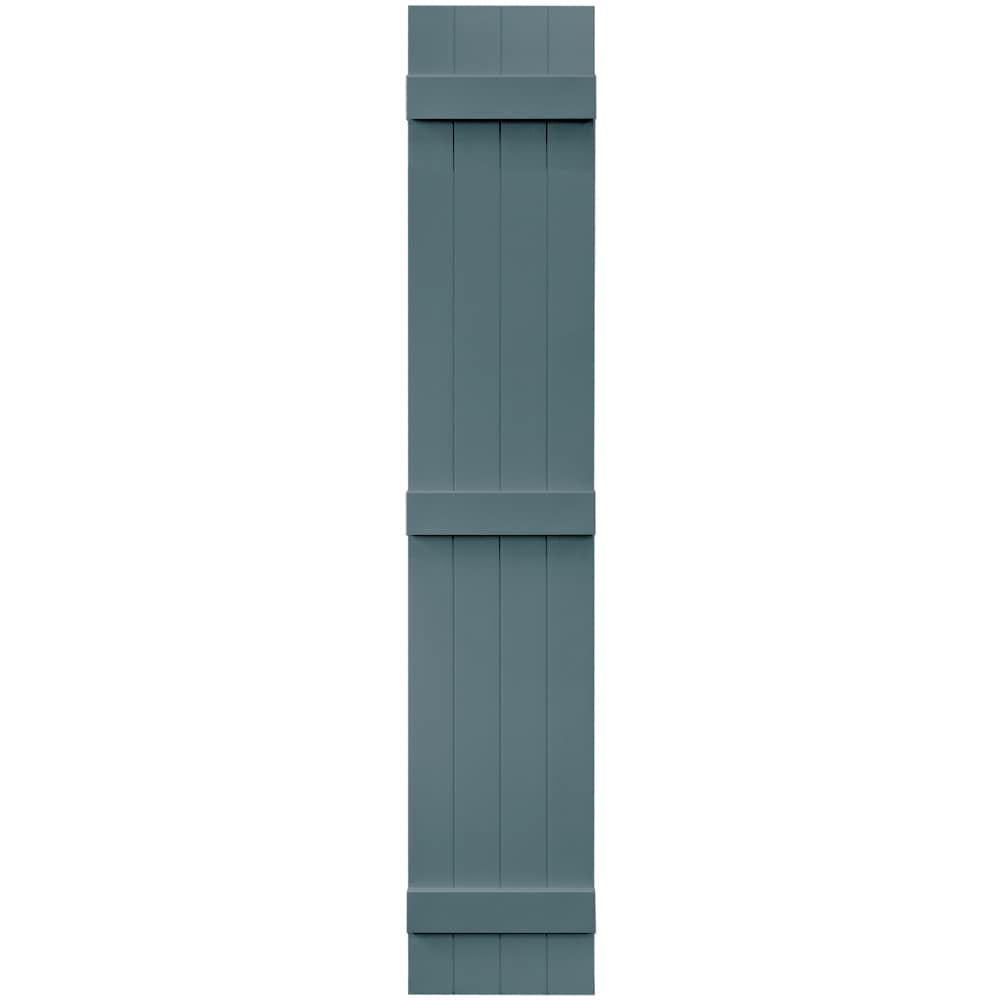 Vantage 13.875-in W x 79.875-in H Wedgewood Blue Board and Batten ...