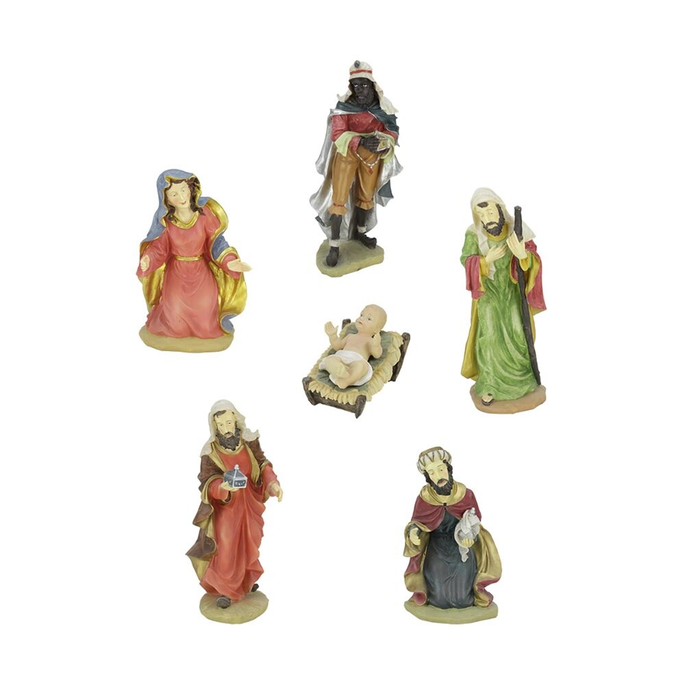 Northlight 6-Piece Nativity Figurine Set in the Christmas Decor ...