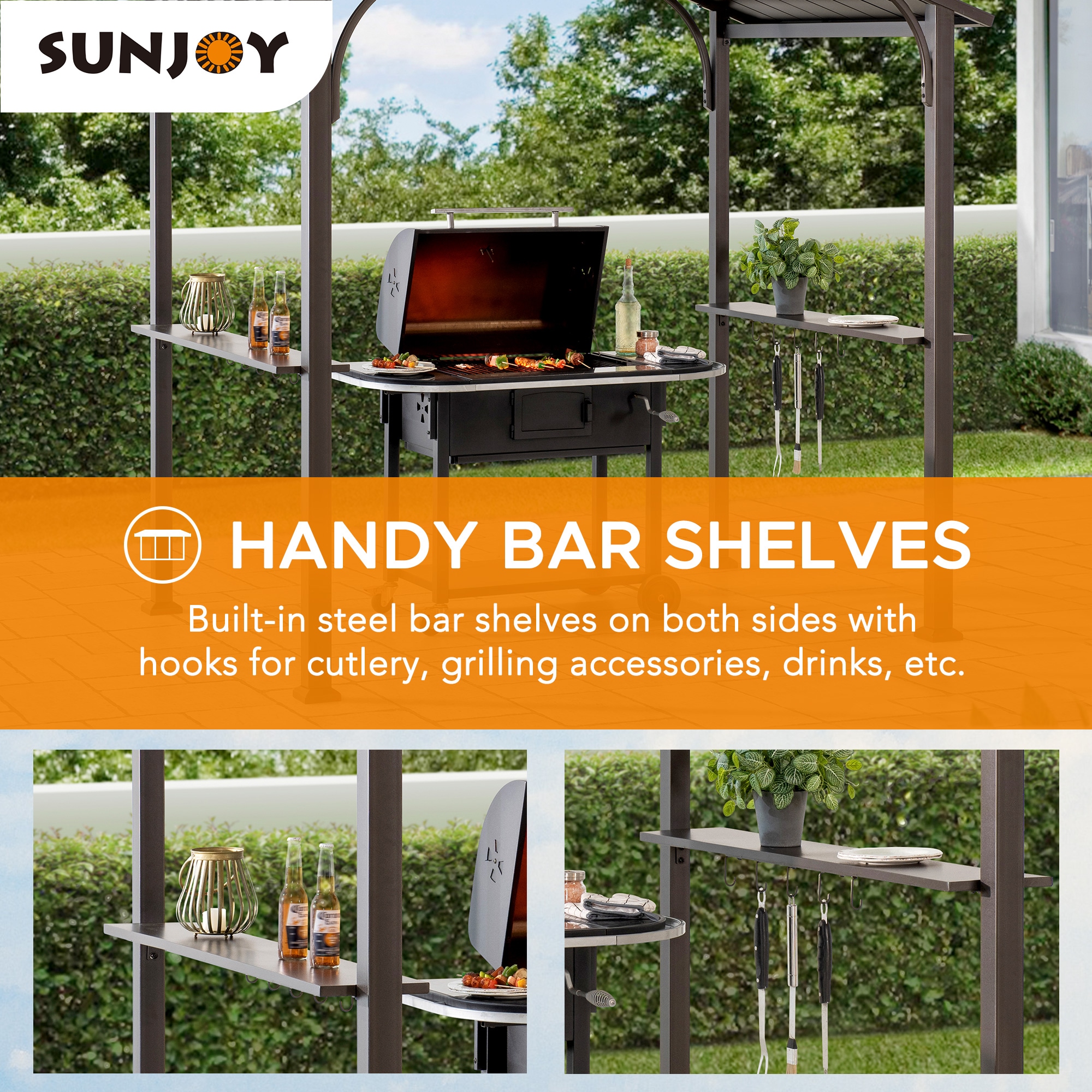 Sunjoy A104002820 Wood-Resin-Gazebos - View #7