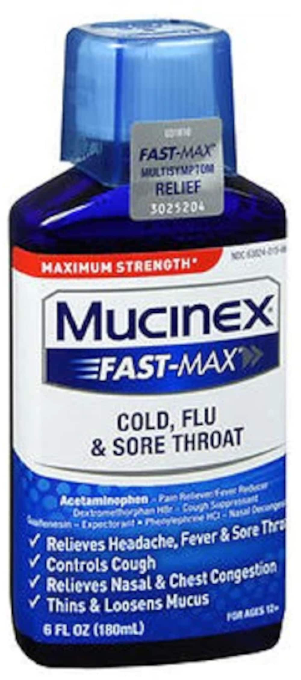 Mucinex Mucinex Fast Max Liquid Cold Flu Sore Throat 6 Oz In The Over 