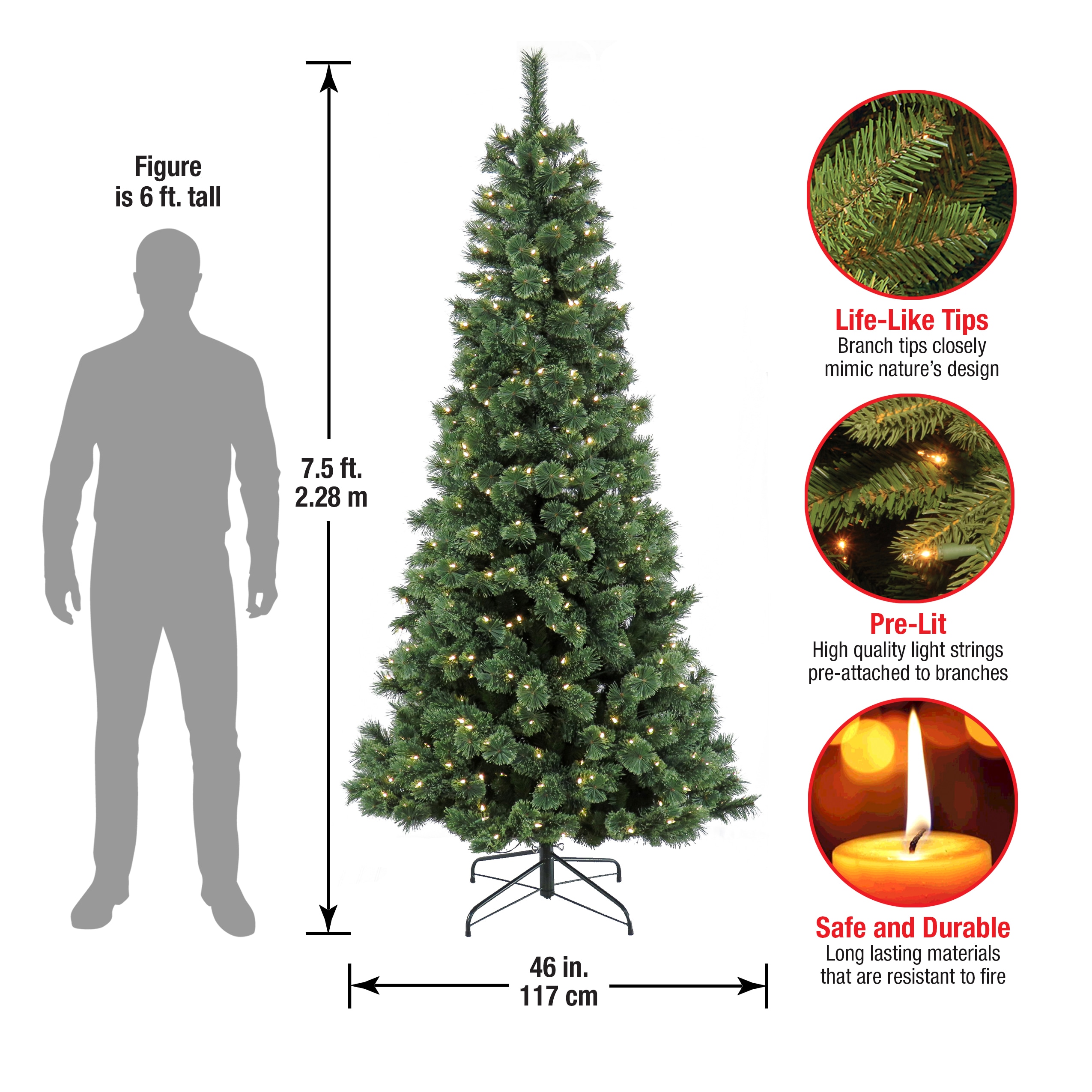 National Tree Company PKP64-300L-75 Artificial-Christmas-Trees - View #6