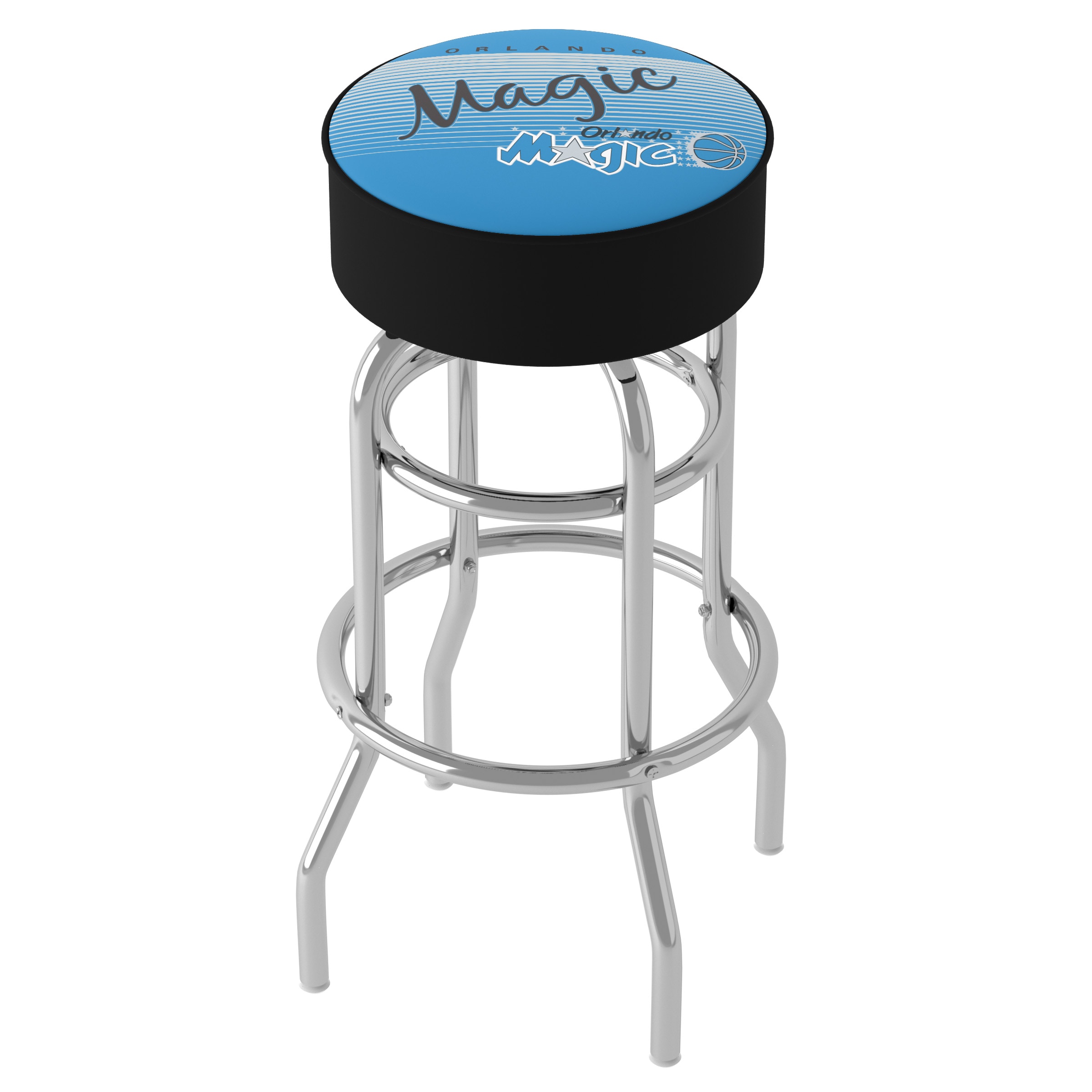 Trademark Gameroom NBA1000HC-OM-TWN Orlando Magic Orlando Magic 31.0-Inches H Bar height Round seat Upholstered Swivel Metal Bar Stool