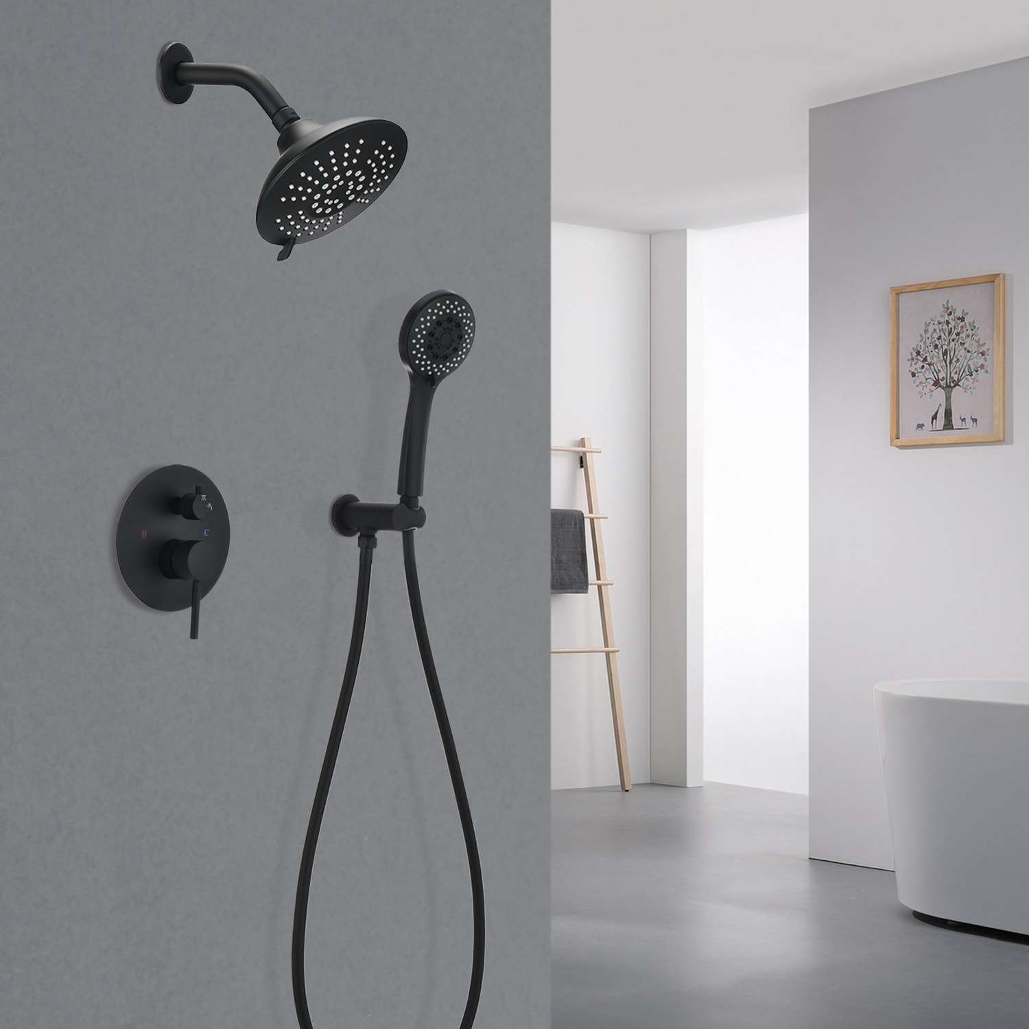 WELLFOR W10-65SSMB Showerhead-Bar-Panels - View #12