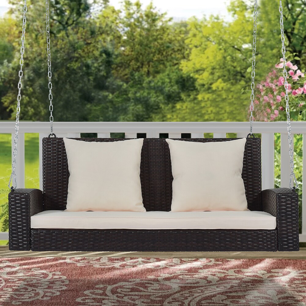 Wicker porch swings online lowes