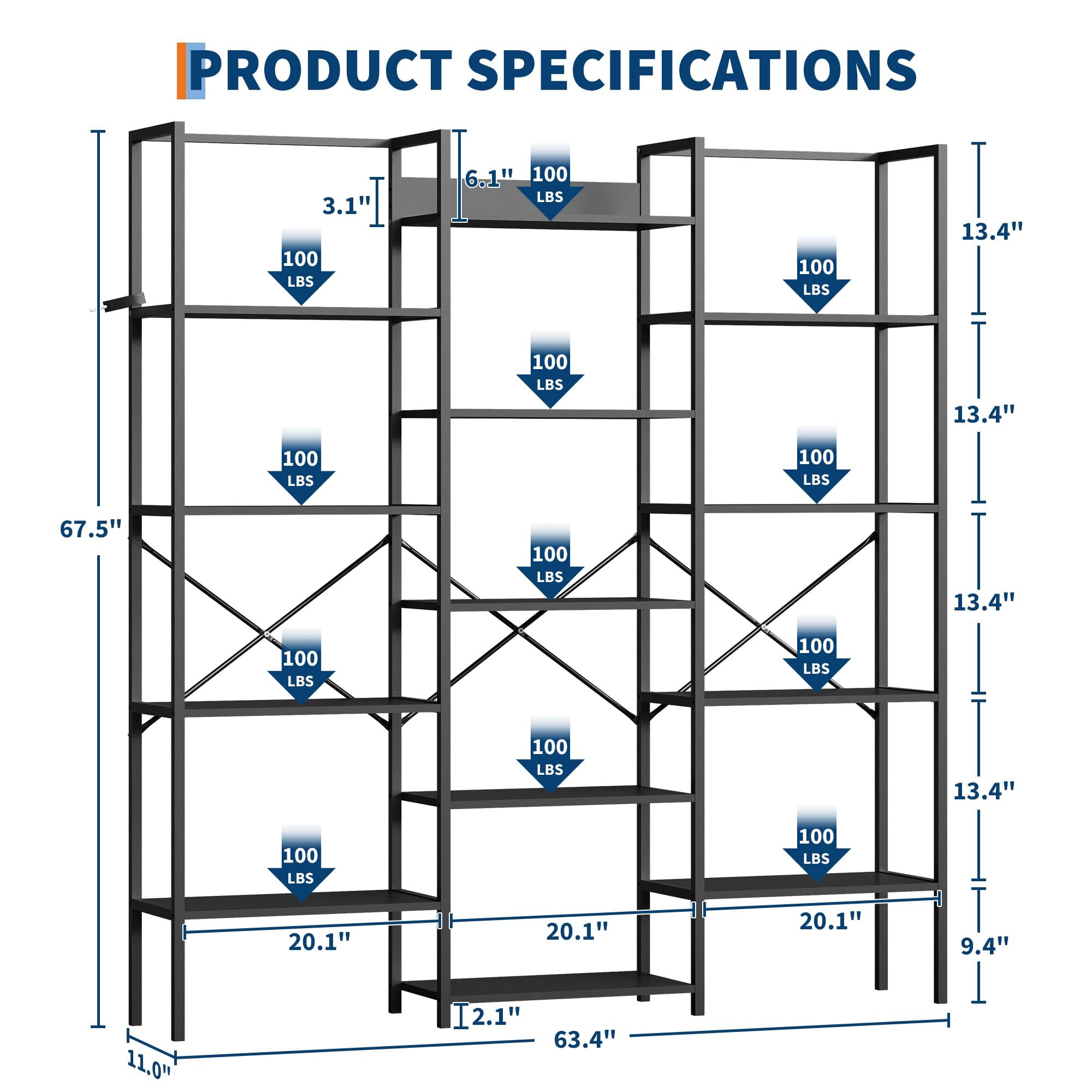 GarveeLife PHK-33TJJ35N bookcases - View #3