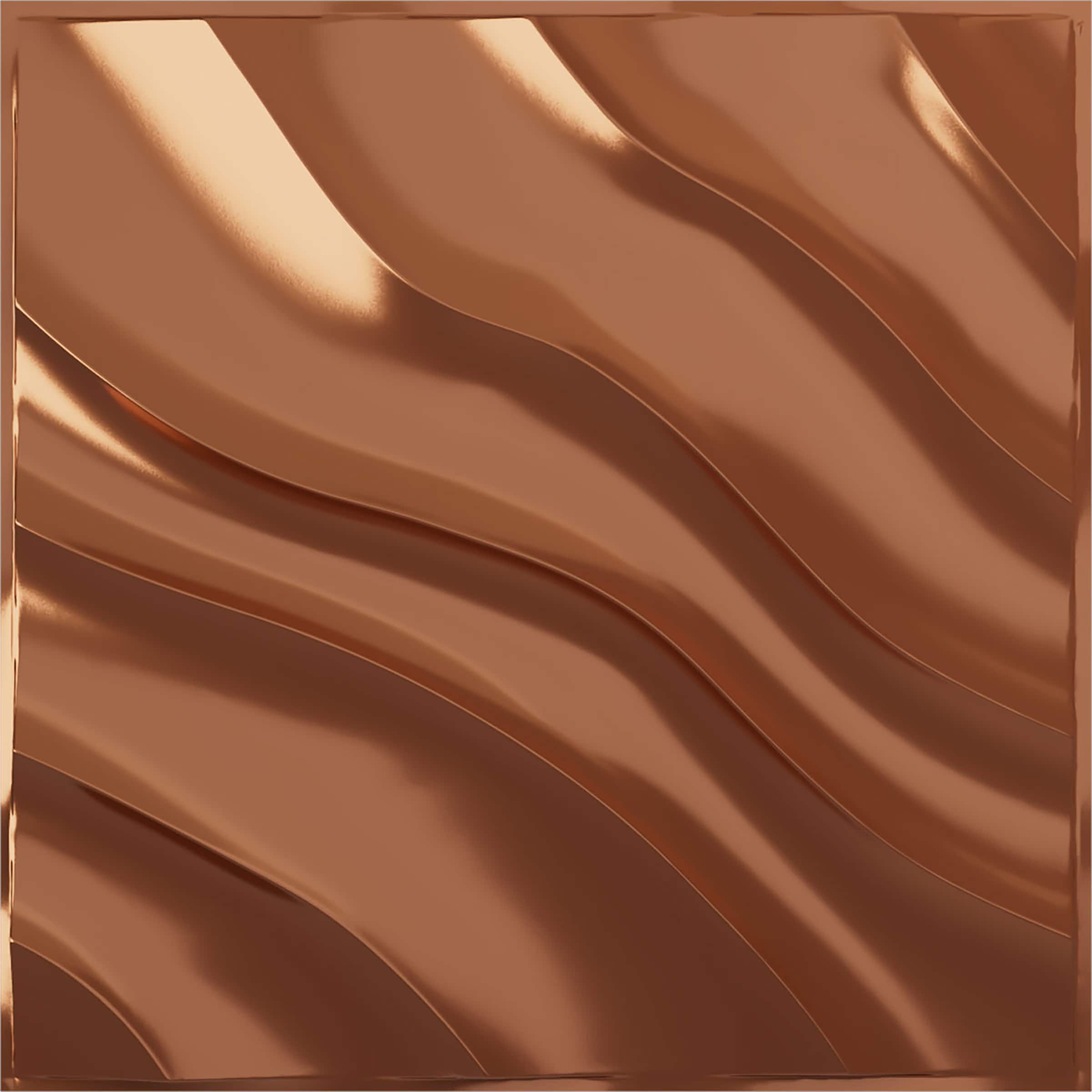 Ekena Millwork WP20X20MWBCO-CASE-12 19-5/8-in x 19-5/8-in Embossed Paintable/Stainable Copper PVC Wall Panel ( 12 -Pack, Covers 32.04-sq ft )