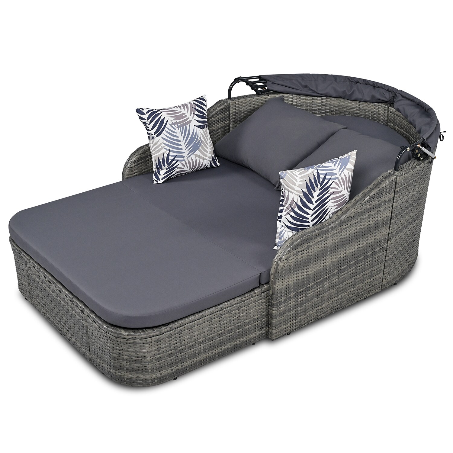 SINOFURN SYA020166GY Patio-Sofas-Daybeds - View #2