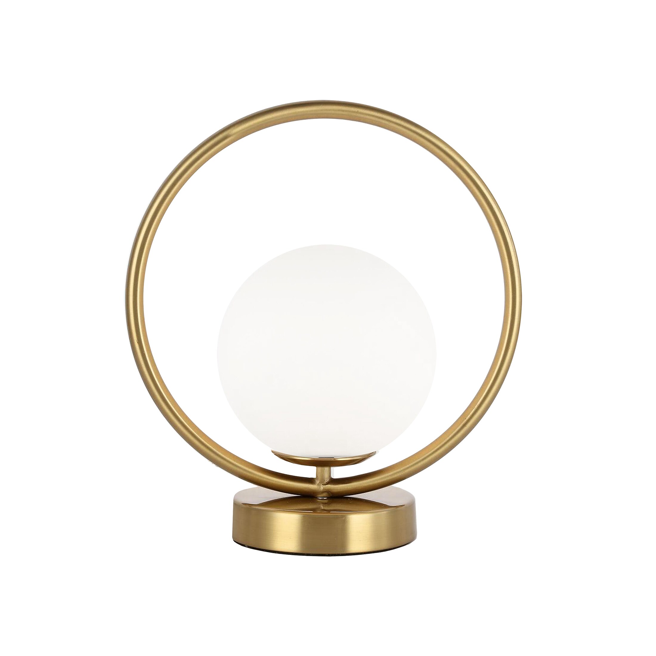 Dainolite ADR-101T-AGB Adrienna 11-in Aged Brass Uplight Table Lamp with Glass Shade