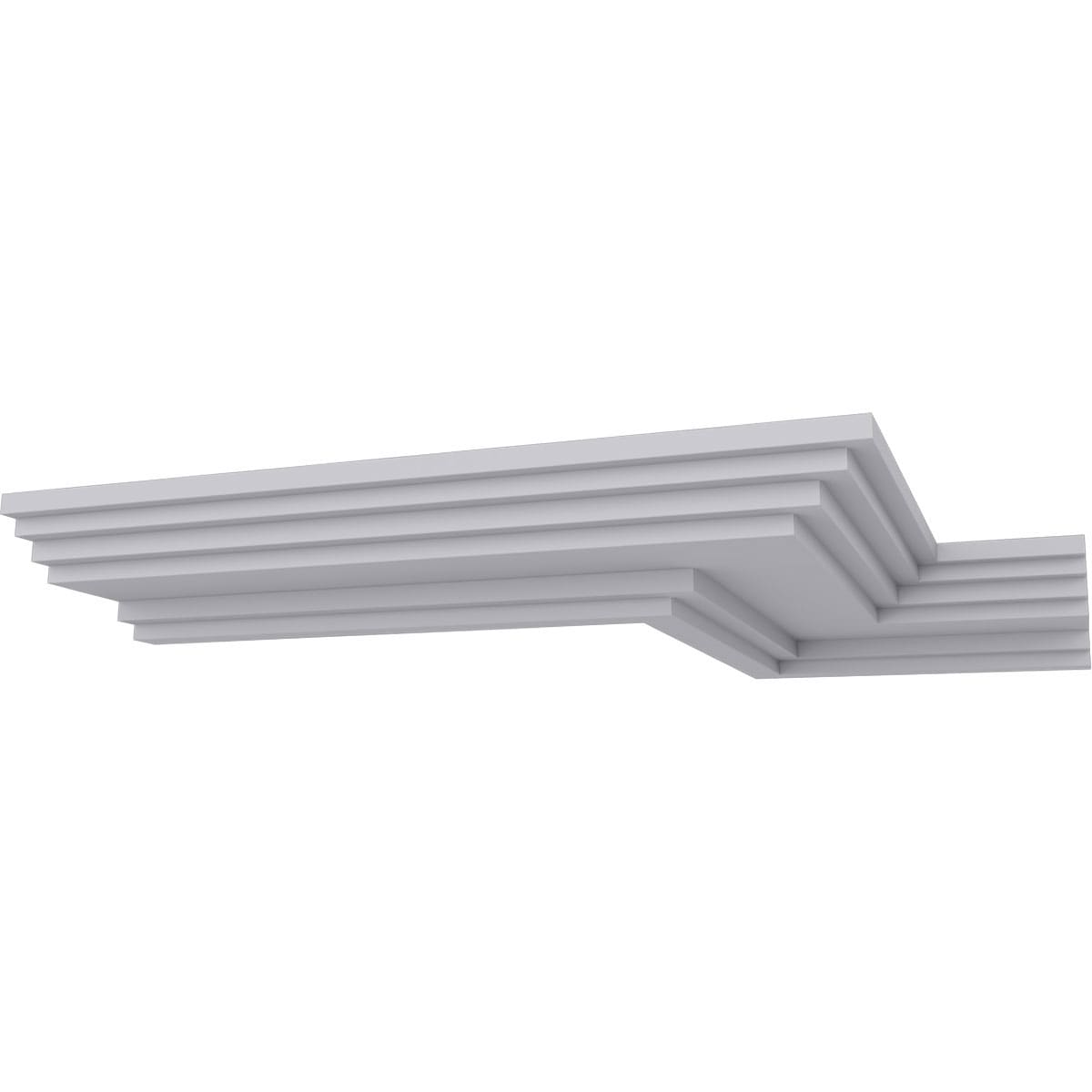 Ekena Millwork MLD01X04X04AD Adonis 4-1/2-in x 7-ft 10-1/2-in Primed Urethane MLD01X04X04AD Crown Moulding