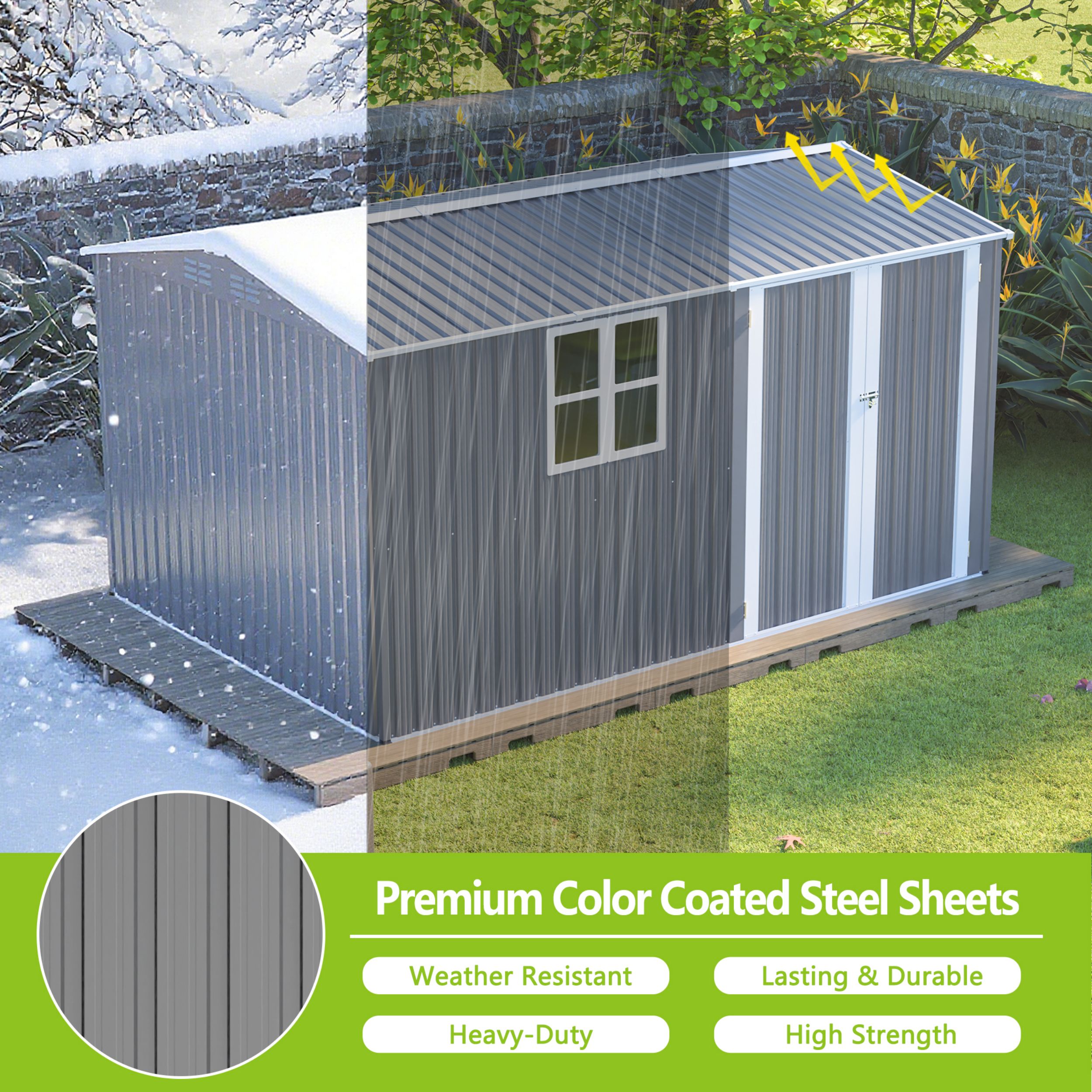 Poinic QURDS-7787S50 Metal-Storage-Buildings-Sheds - View #4