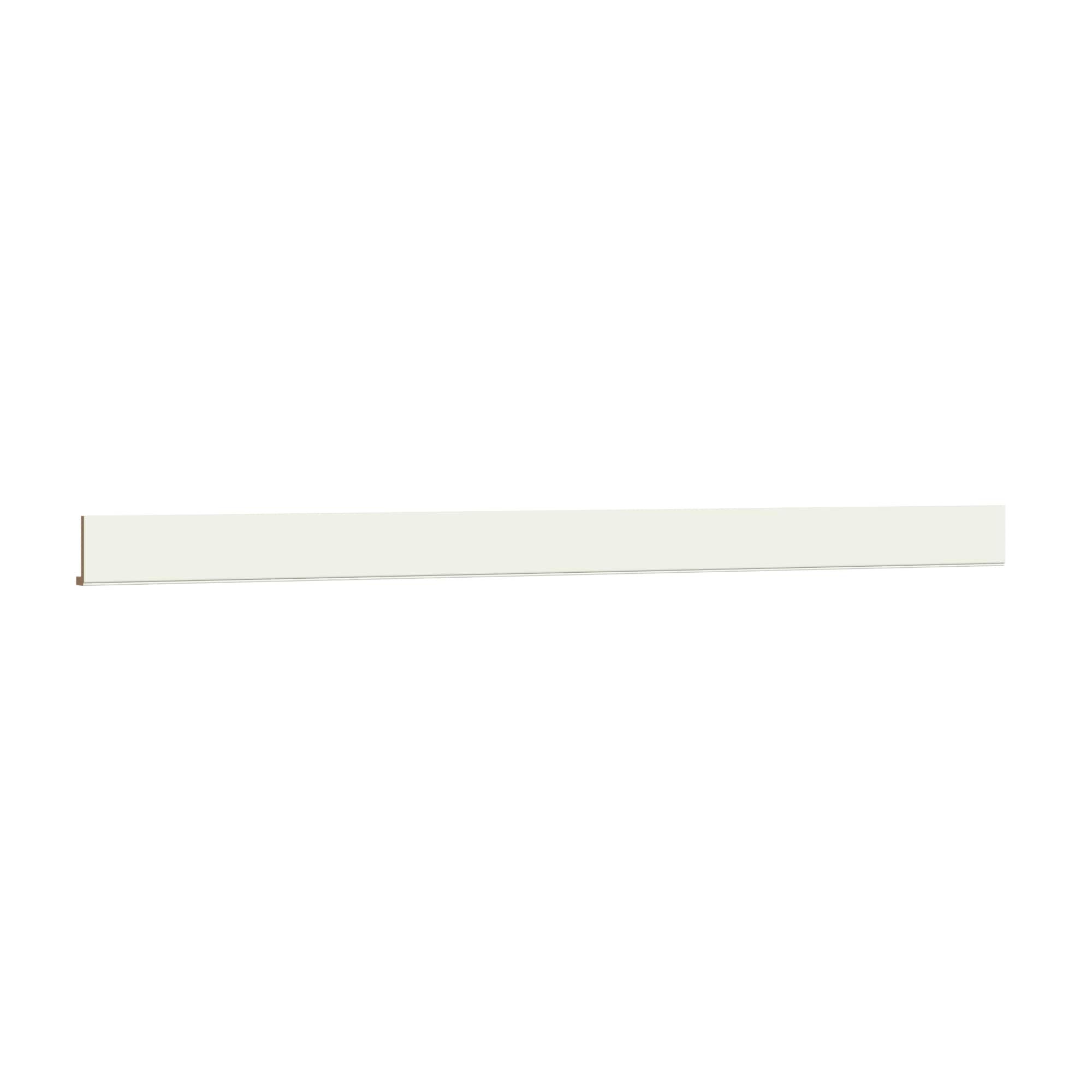 KraftMaid Momentum LSTR8G71 Deveron Cabinet Crown Moulding 96-in W x 6-in H x 2-in D Dove White Painted