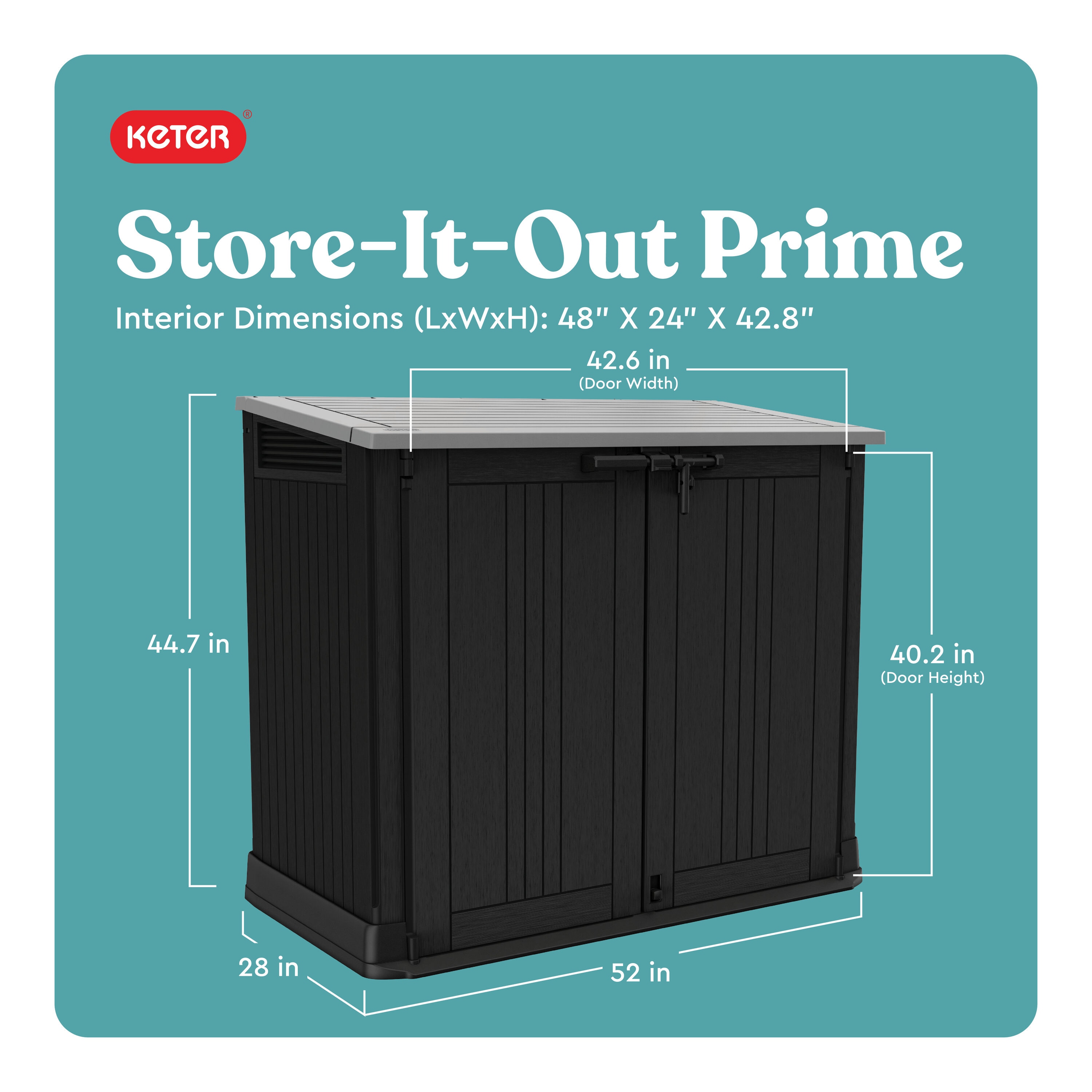 Keter 249398 Vinyl-Resin-Storage-Buildings - View #3