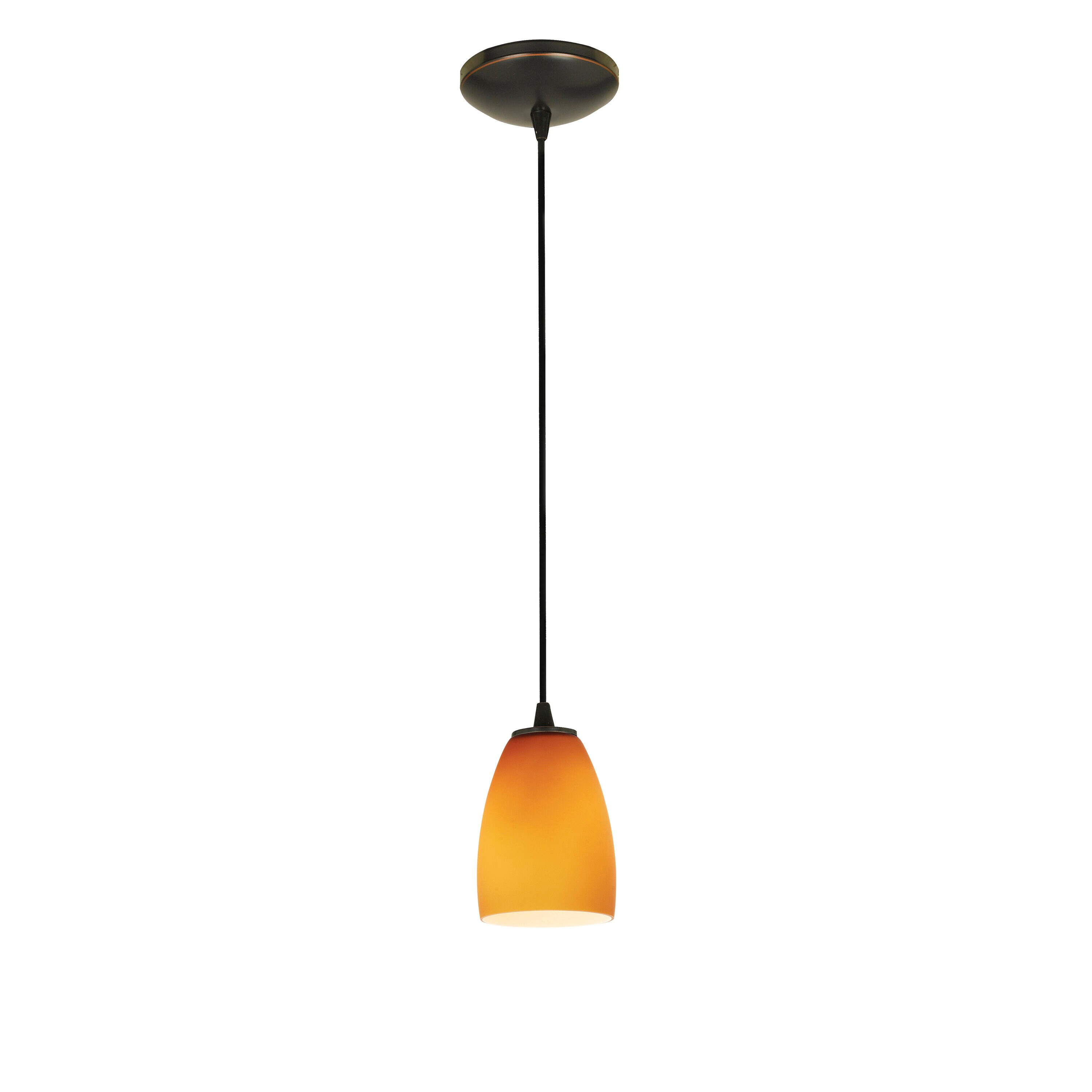 Access Lighting 28069-1C-ORB/AMB Sherry Oil Rubbed Bronze Modern/contemporary Geometric Mini Hanging Pendant light