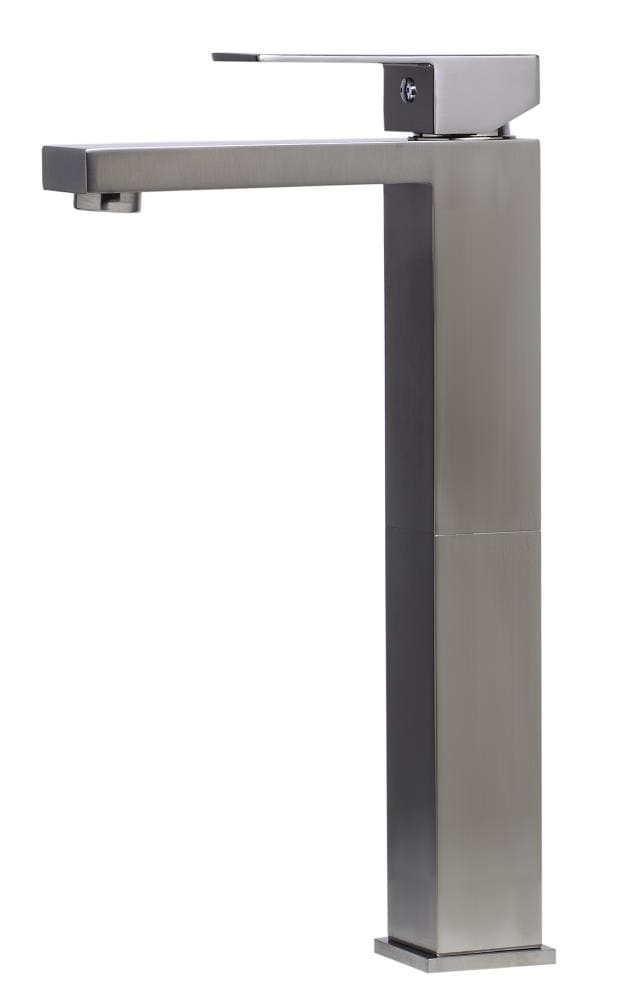 ALFI AB1129-BN Brushed Nickel Single hole 1-handle Low-arc Commercial/Residential Handle Bathroom Sink Faucet