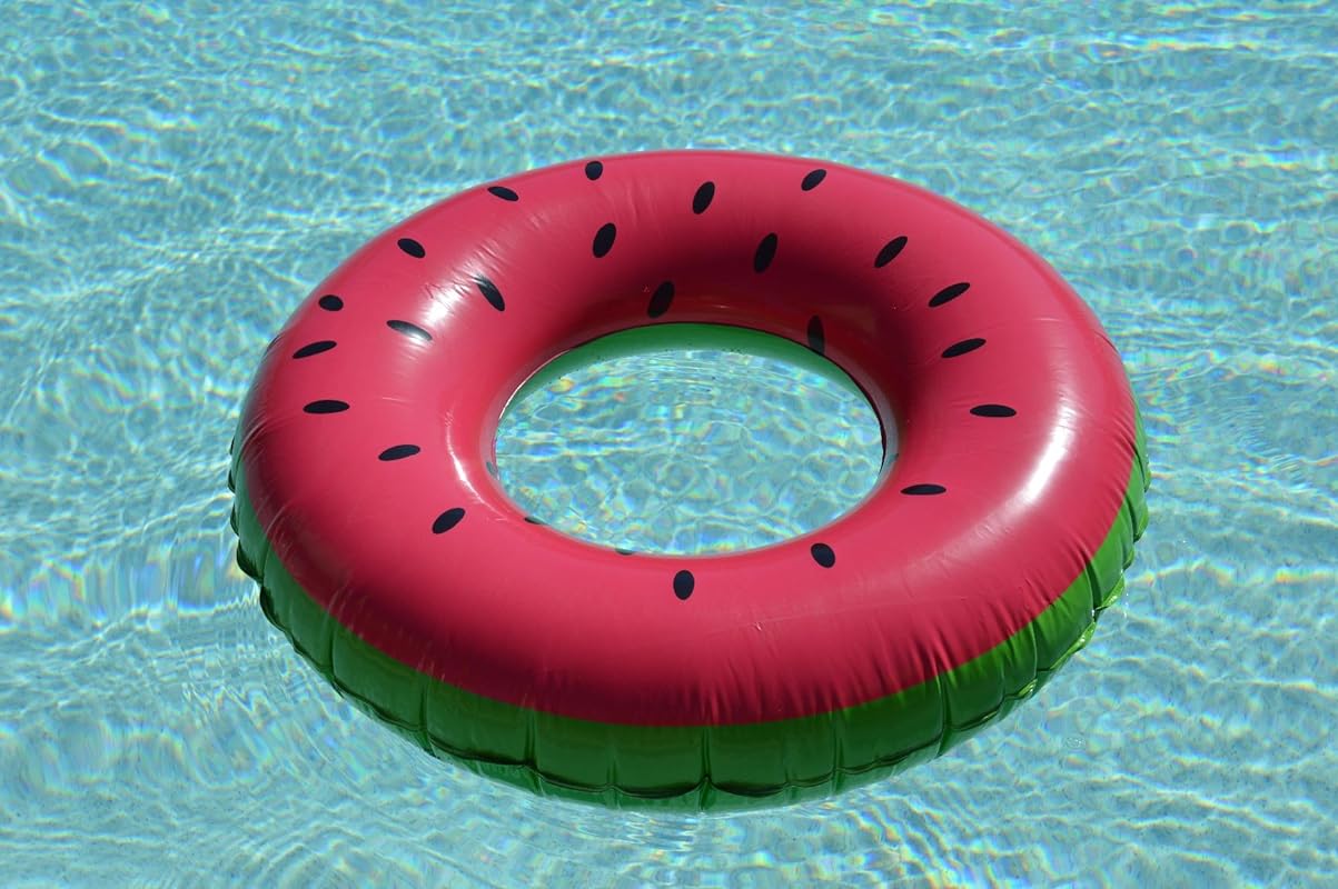 SYNCFUN 32.5" 3Pack Inflatable Summer Swim Rings Riding Toys In The ...