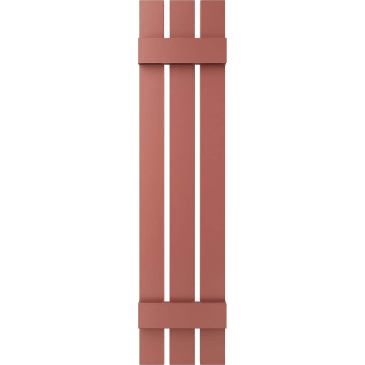 Ekena Millwork LS3C12X03000RD 12-in W x 30-in H Burgundy Red Board and batten Spaced Exterior Shutters ( 2 -Pack )