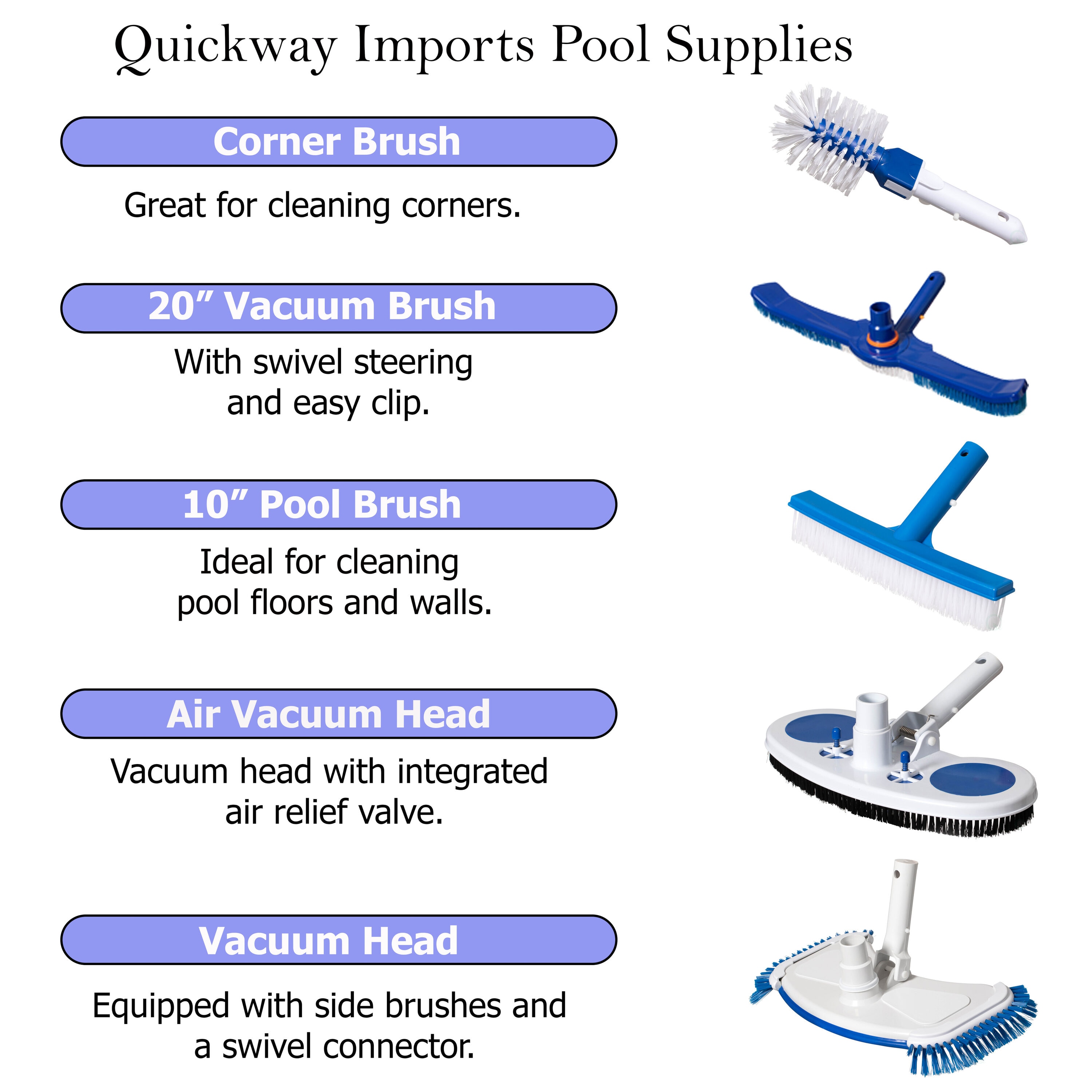 Quickway Imports QI004829 Pool-Brushes - View #7