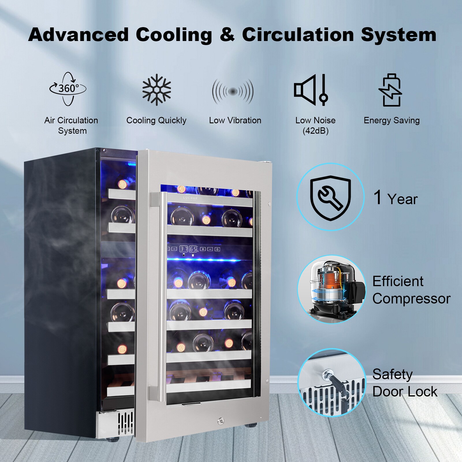 Akicon LC-145A2EQ-BS Wine-Chillers - View #6