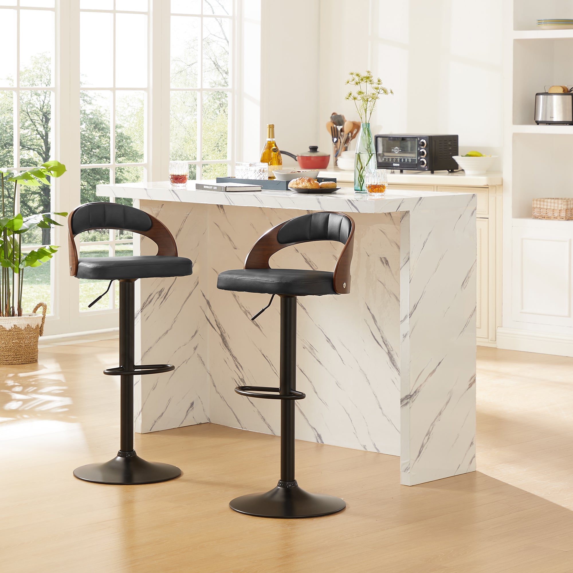 Vecelo LOE-C18-BLK stools - View #3