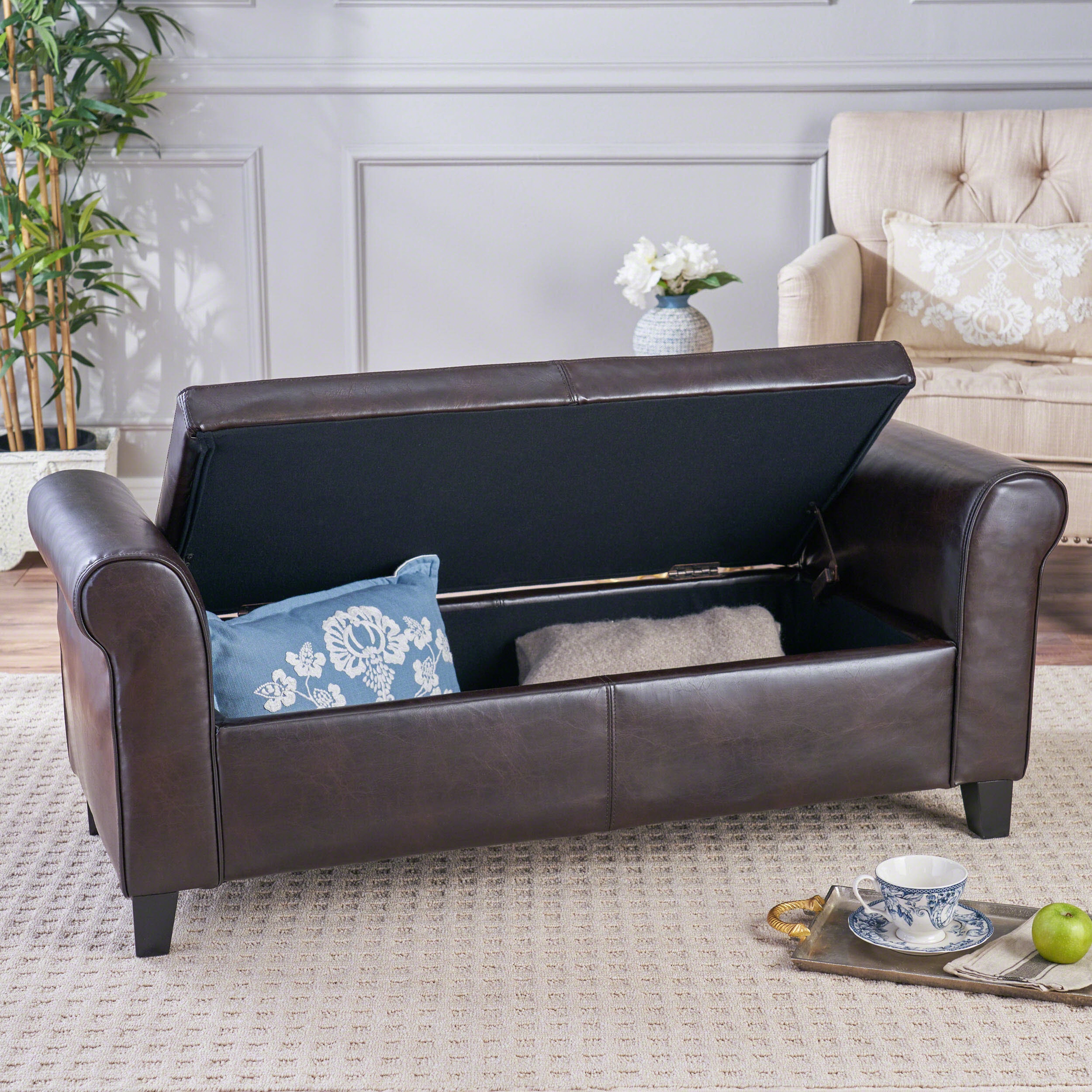 ModernLuxe L3P-57735.00BRN bench - View #3
