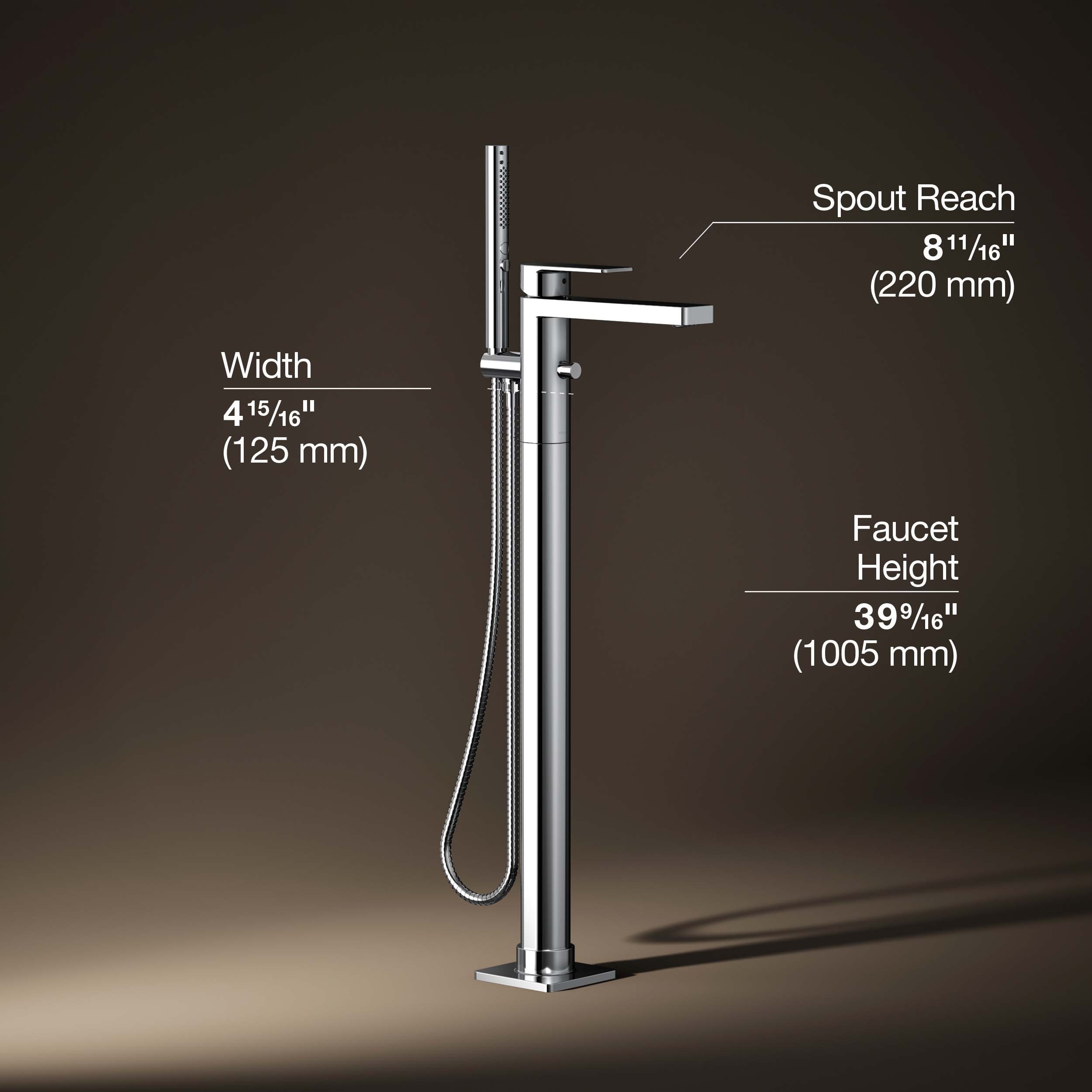 KOHLER T23492-4-CP Roman-Tub-Faucets - View #3