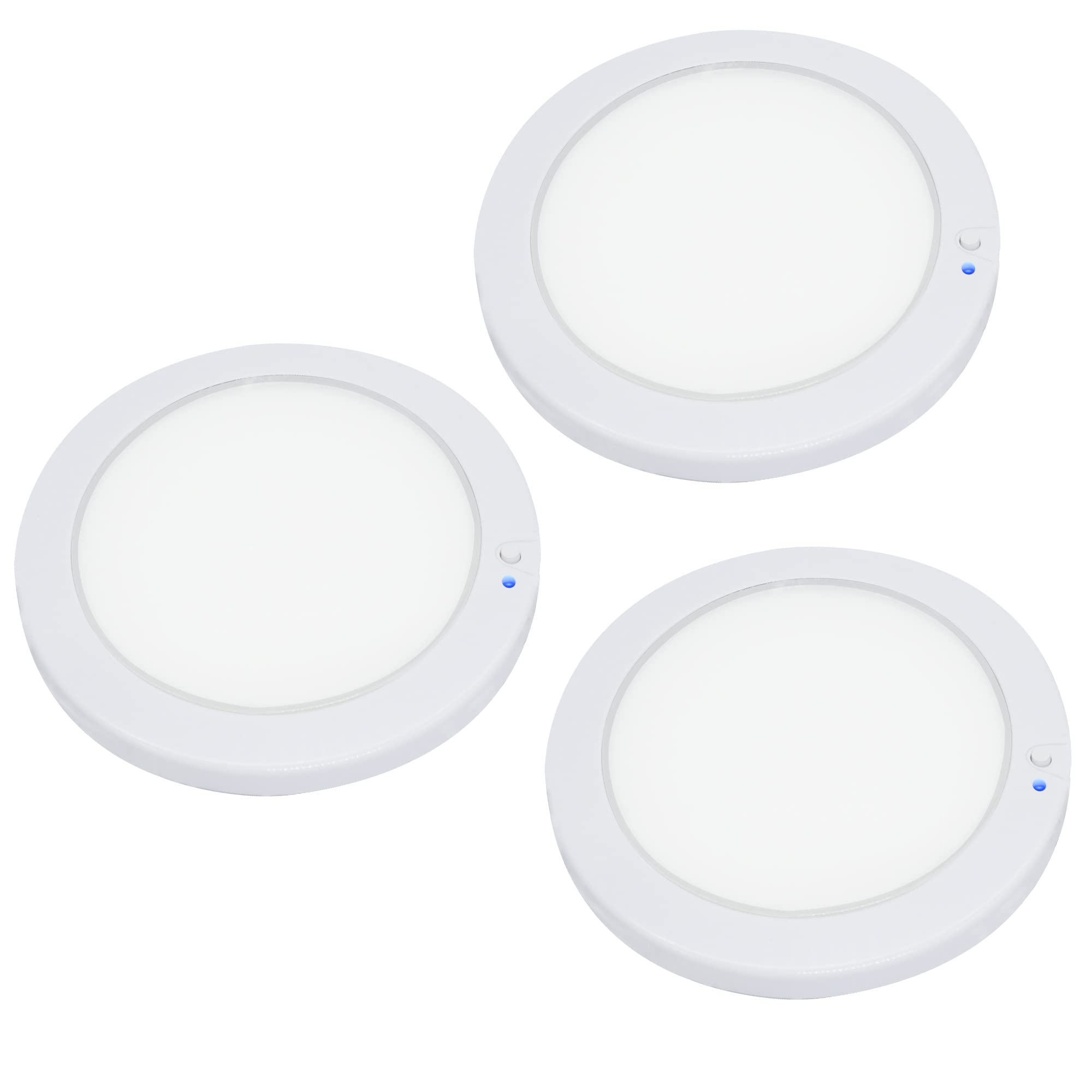 Vrbgify 5 Inch LED RV Interior Dome Light 3 Pack 12V Surface Mount Puck ...