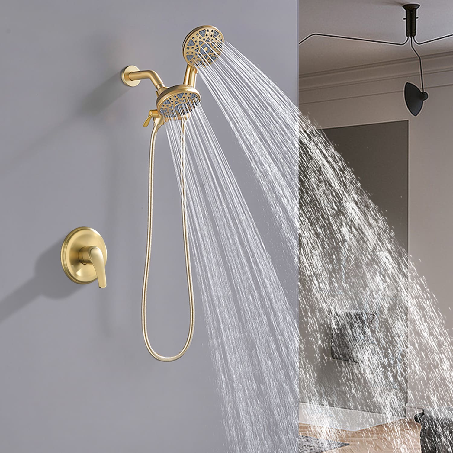 WELLFOR YBT1204HCH Showerhead-Bar-Panels - View #2